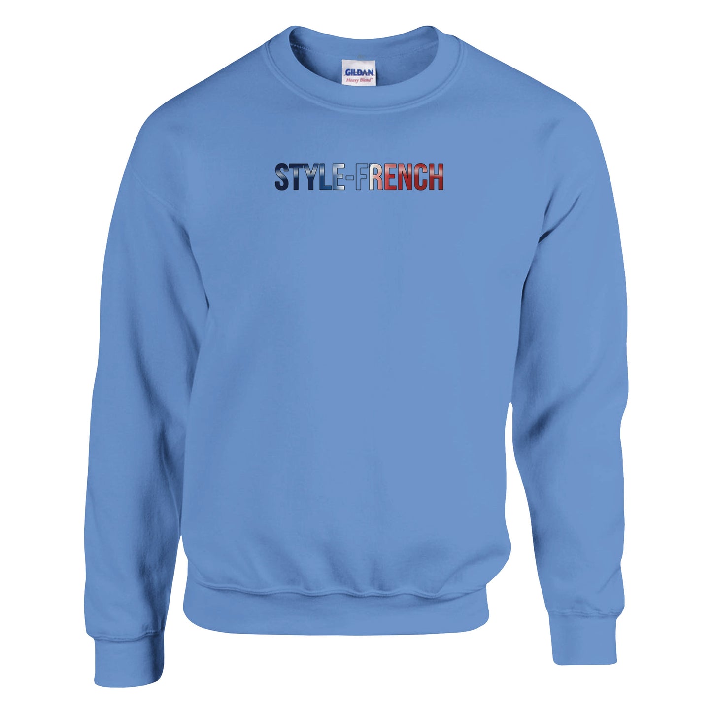 Damen-Sweatshirt „debout la France“ im klassischen französischen Rundhals-Stil | Gildan® 18000