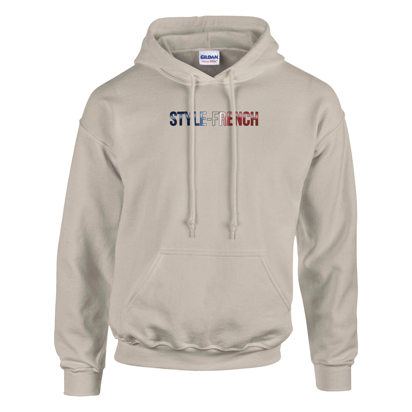 Kapuzenpullover Es lebe Frankreich klassischer Stil für Damen | Gildan® 18500