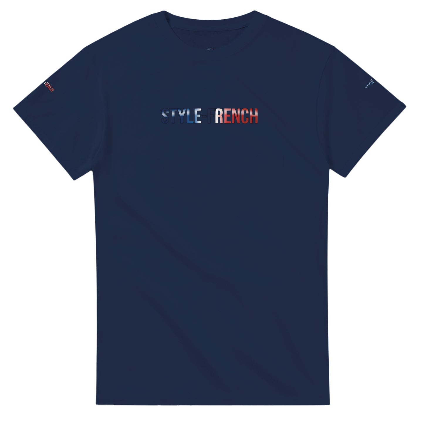 T-Shirt vive la France Herren dick Rundhals | Gildan® 5000