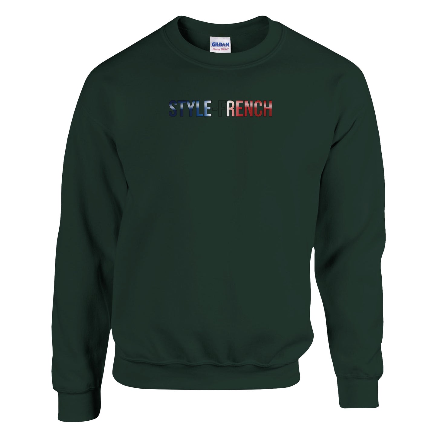 Damen-Sweatshirt „debout la France“ im klassischen französischen Rundhals-Stil | Gildan® 18000