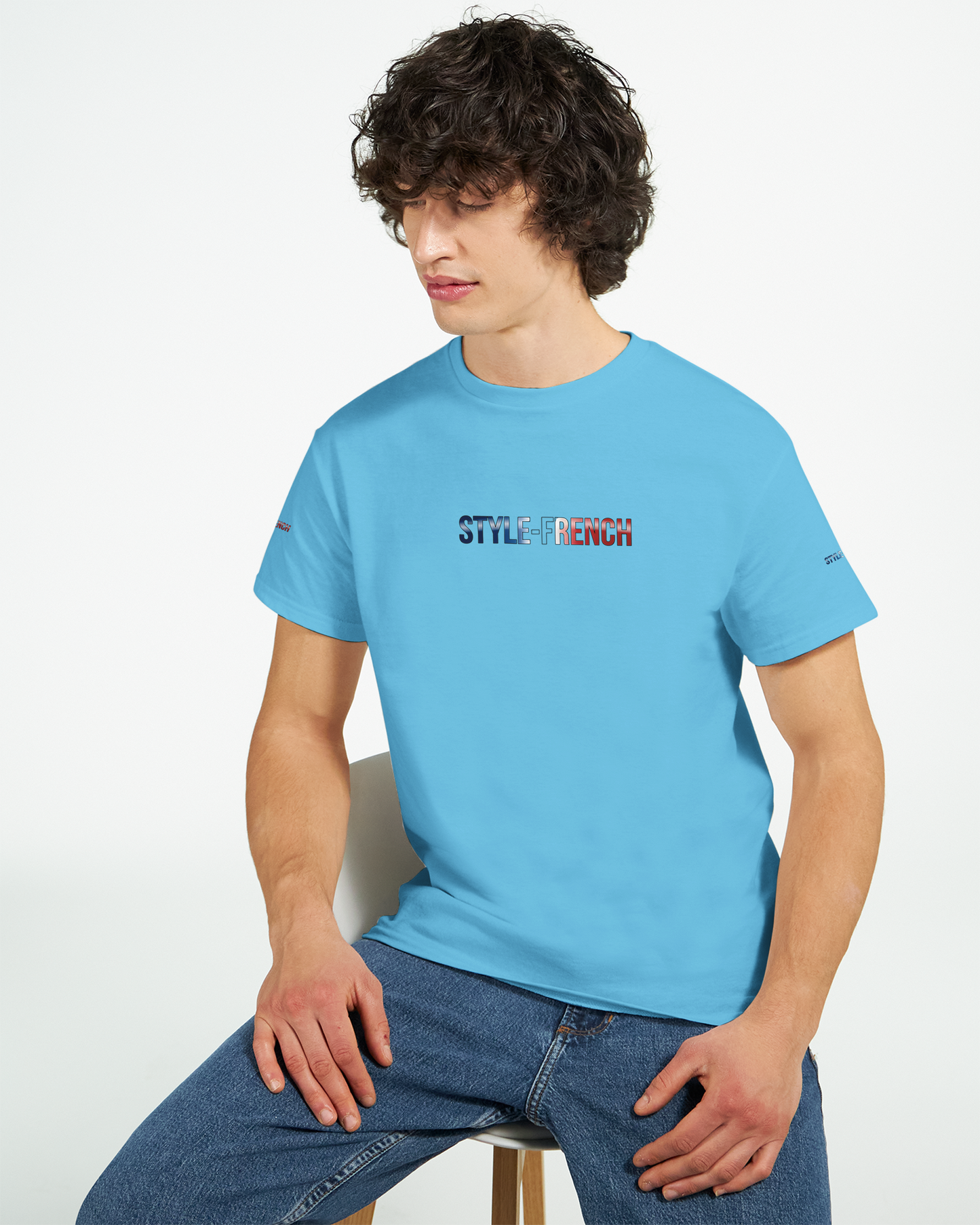 T-Shirt "Debout la France" | Rundhalsausschnitt aus ultra Baumwolle | Gildan 2000