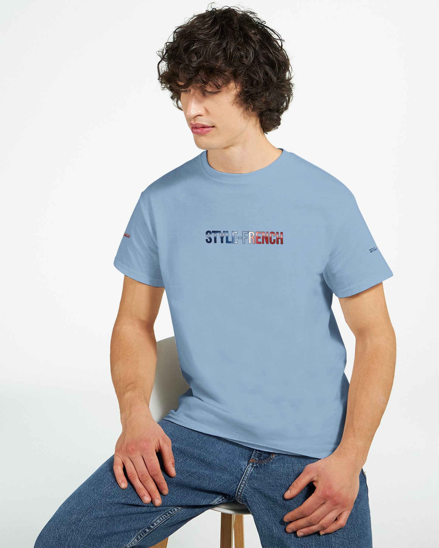 T-Shirt "Debout la France" | Rundhalsausschnitt aus ultra Baumwolle | Gildan 2000