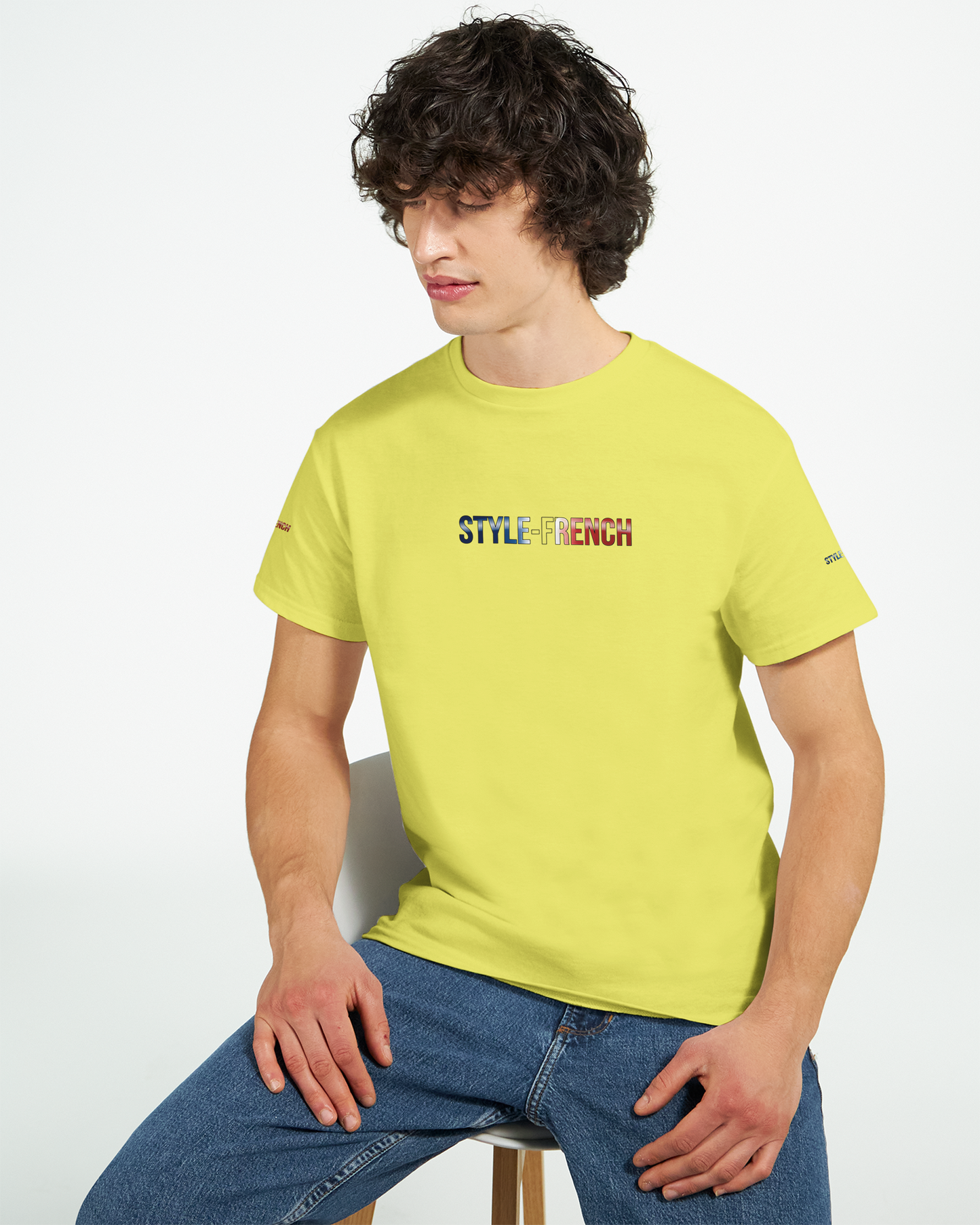 T-Shirt "Debout la France" | Rundhalsausschnitt aus ultra Baumwolle | Gildan 2000