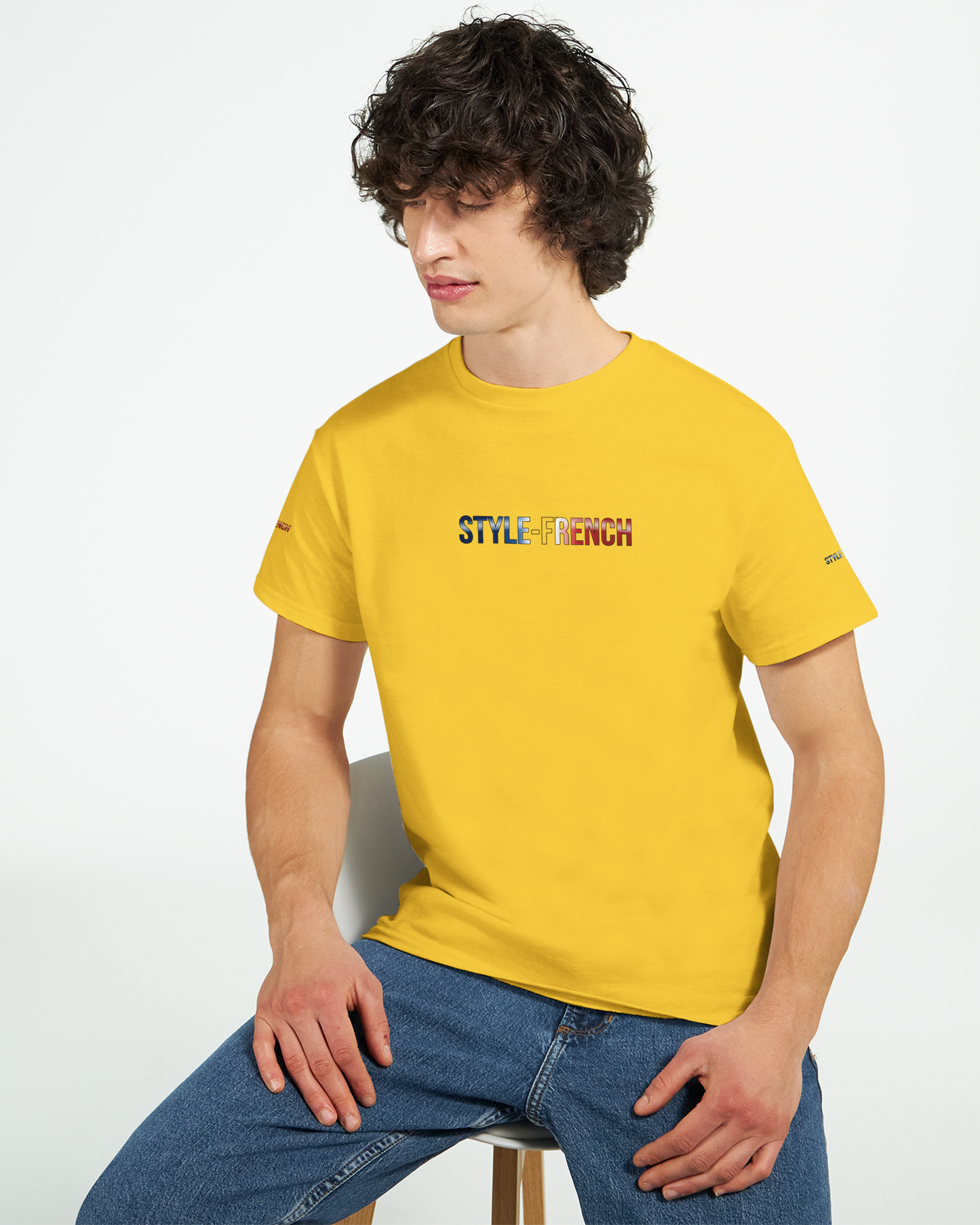 T-Shirt "Debout la France" | Rundhalsausschnitt aus ultra Baumwolle | Gildan 2000