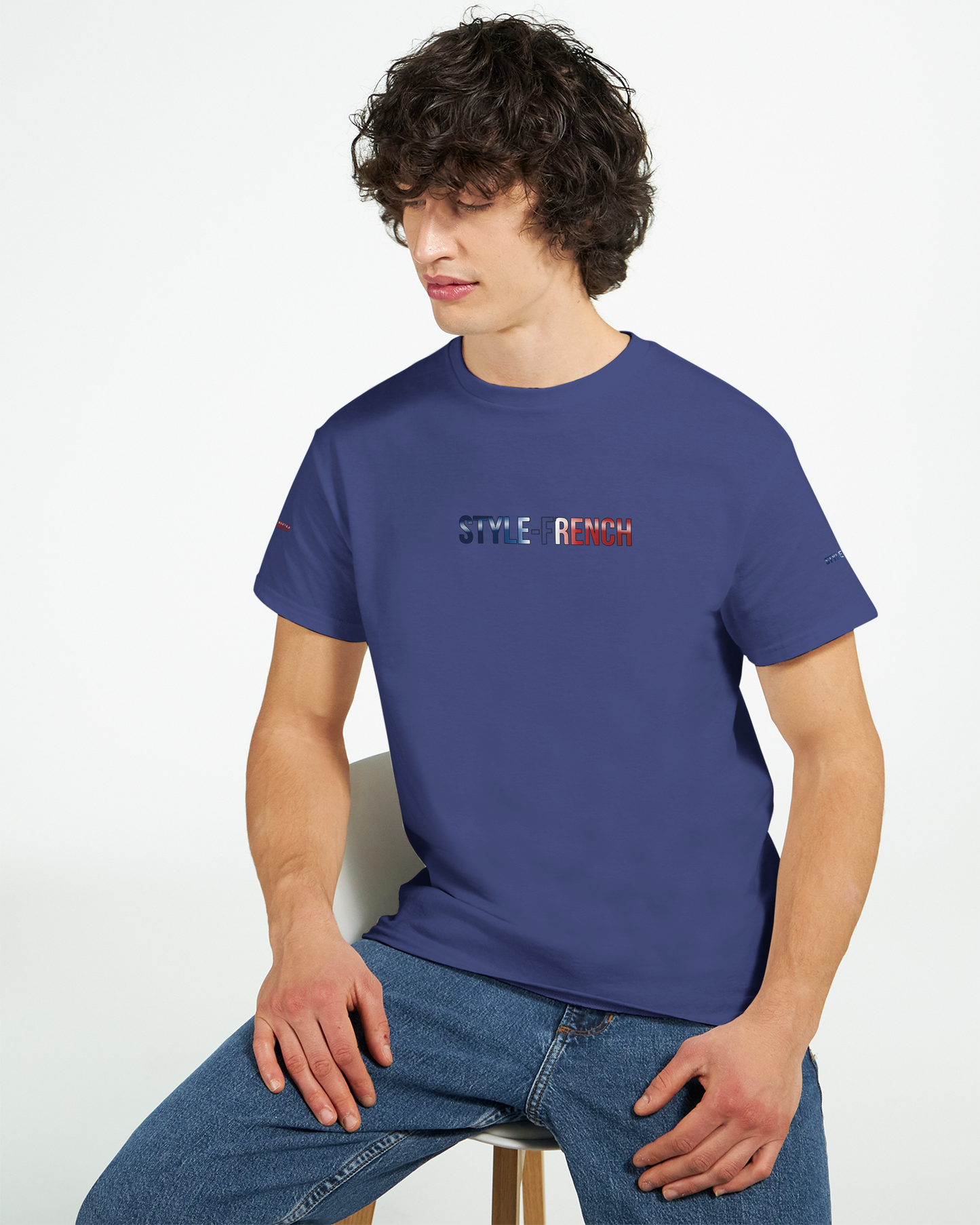 T-Shirt "Debout la France" | Rundhalsausschnitt aus ultra Baumwolle | Gildan 2000