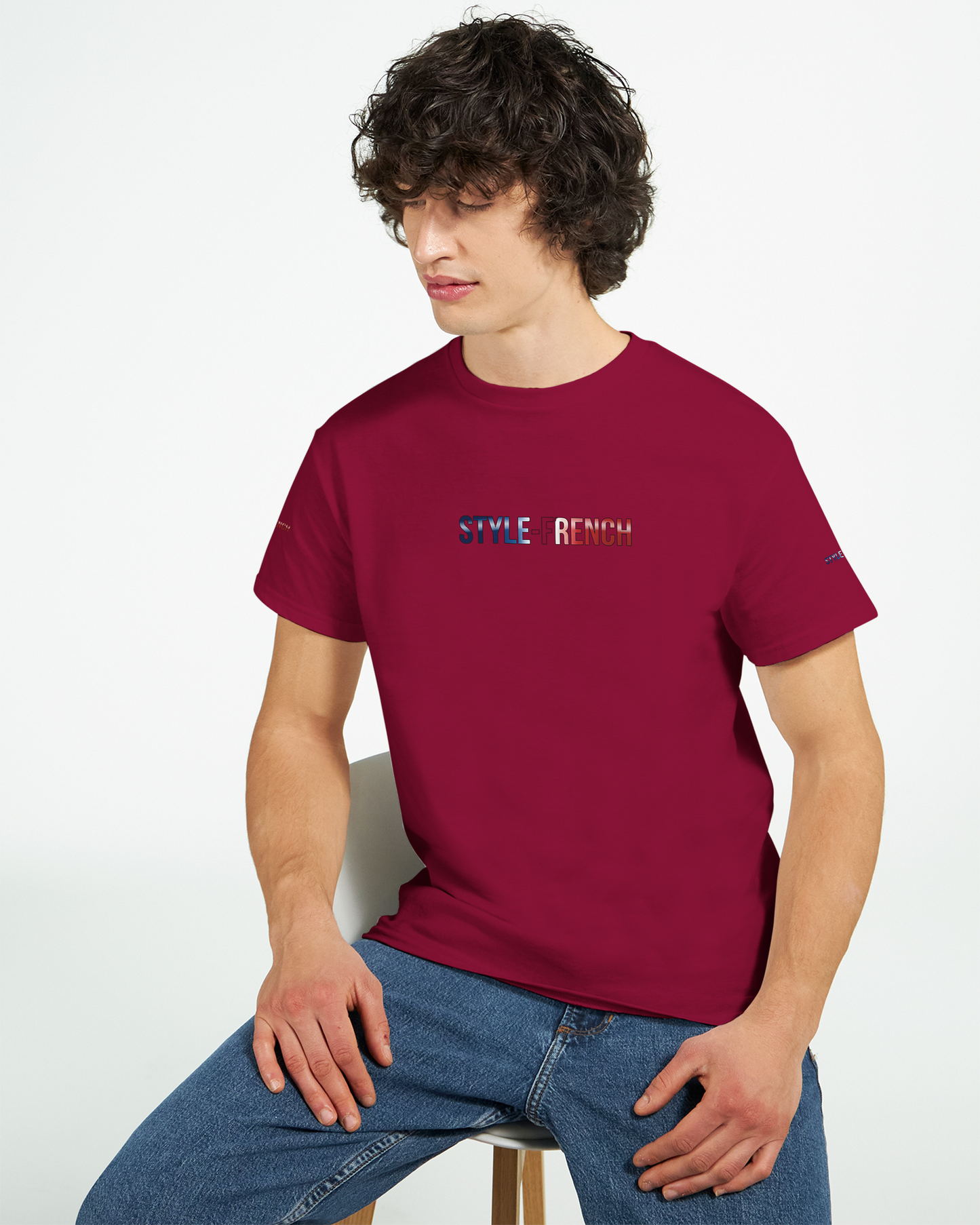 T-Shirt "Debout la France" | Rundhalsausschnitt aus ultra Baumwolle | Gildan 2000