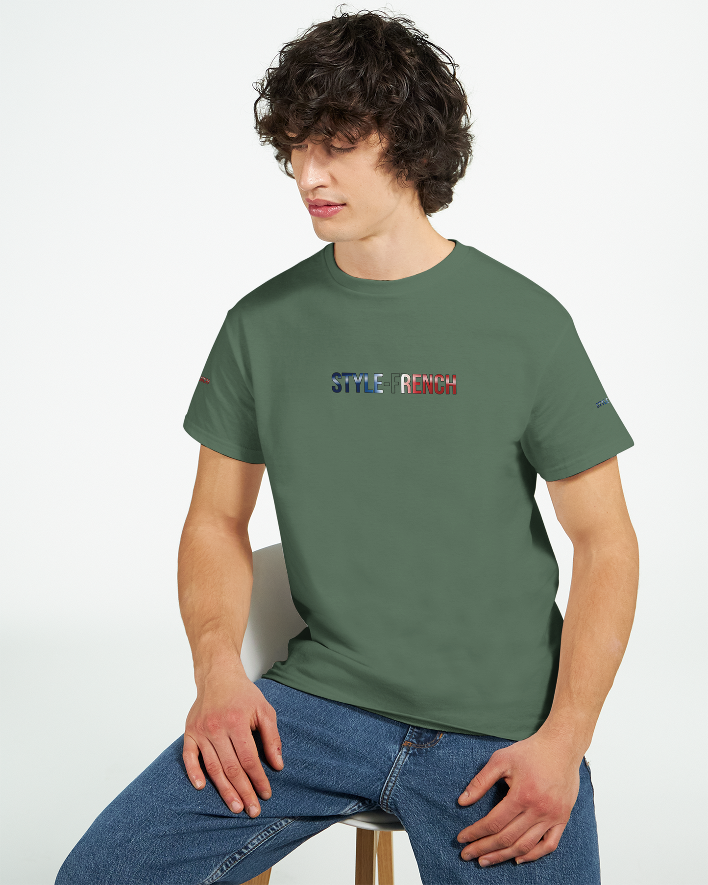 T-Shirt "Debout la France" | Rundhalsausschnitt aus ultra Baumwolle | Gildan 2000
