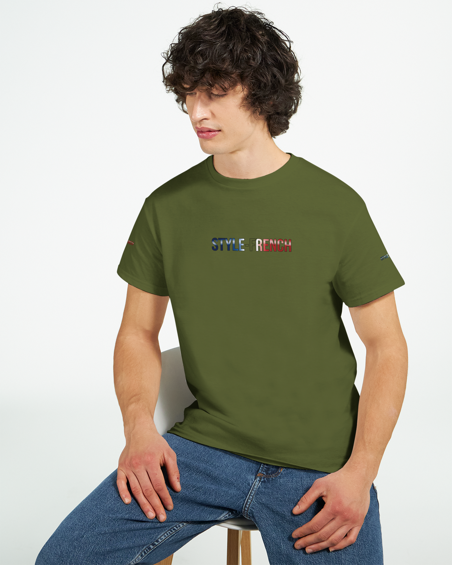 T-Shirt "Debout la France" | Rundhalsausschnitt aus ultra Baumwolle | Gildan 2000