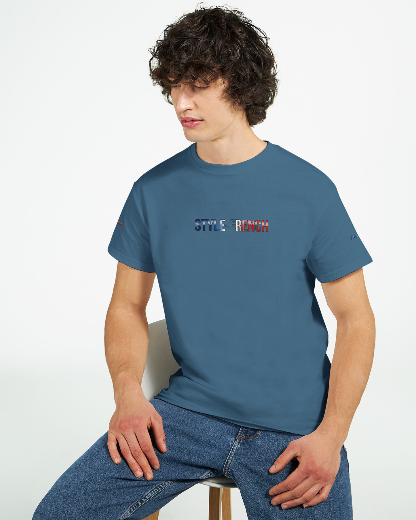 T-Shirt "Debout la France" | Rundhalsausschnitt aus ultra Baumwolle | Gildan 2000