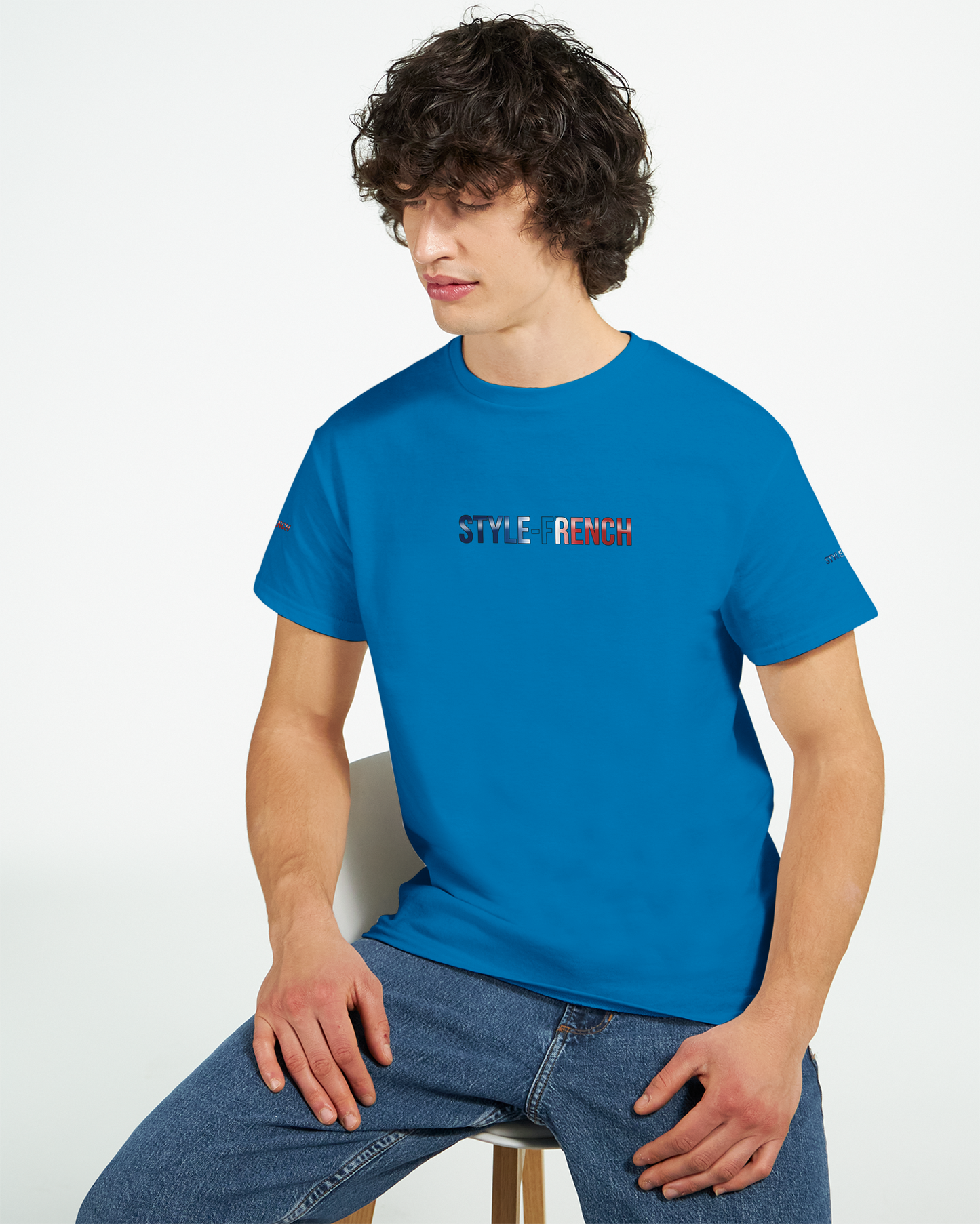 T-Shirt "Debout la France" | Rundhalsausschnitt aus ultra Baumwolle | Gildan 2000