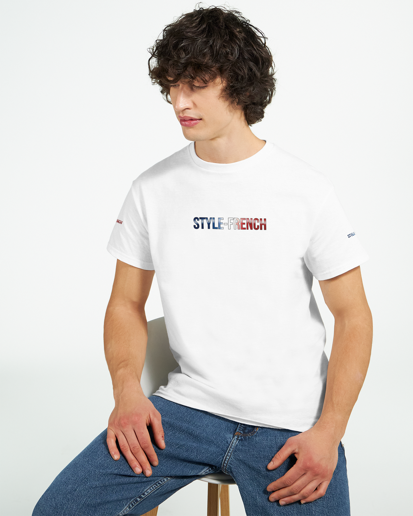 T-Shirt "Debout la France" | Rundhalsausschnitt aus ultra Baumwolle | Gildan 2000