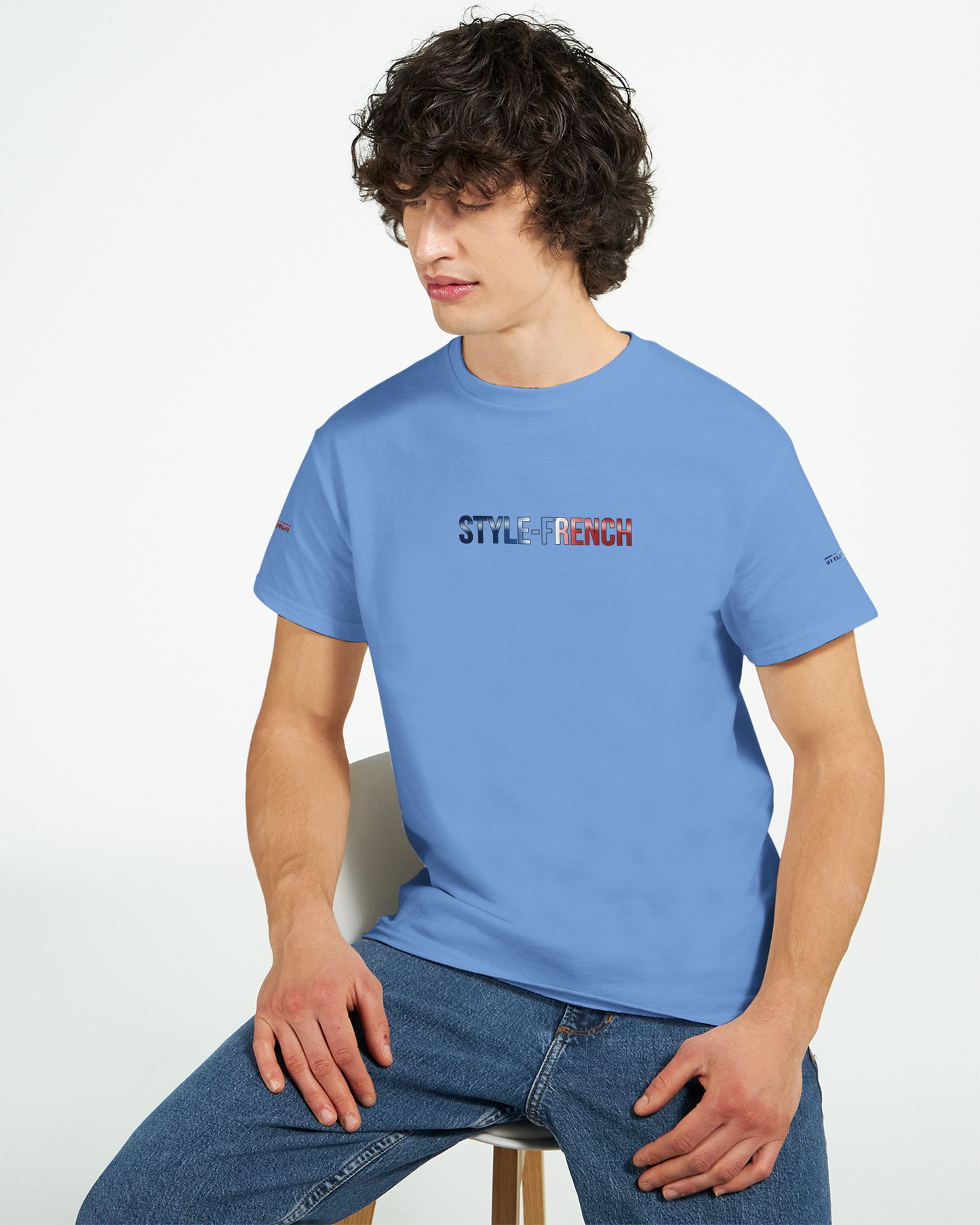 T-Shirt "Debout la France" | Rundhalsausschnitt aus ultra Baumwolle | Gildan 2000