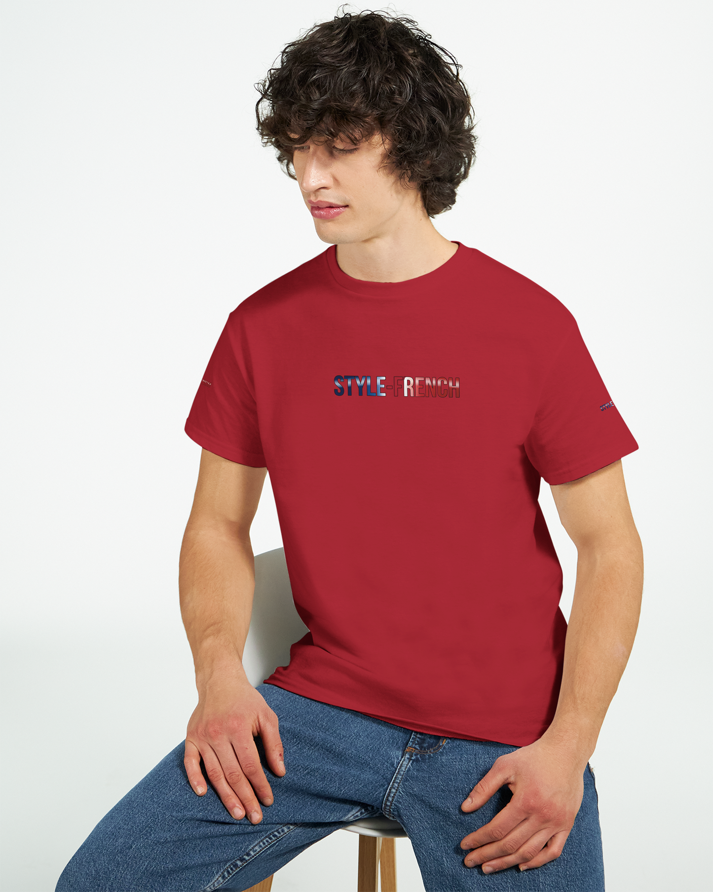 T-Shirt "Debout la France" | Rundhalsausschnitt aus ultra Baumwolle | Gildan 2000