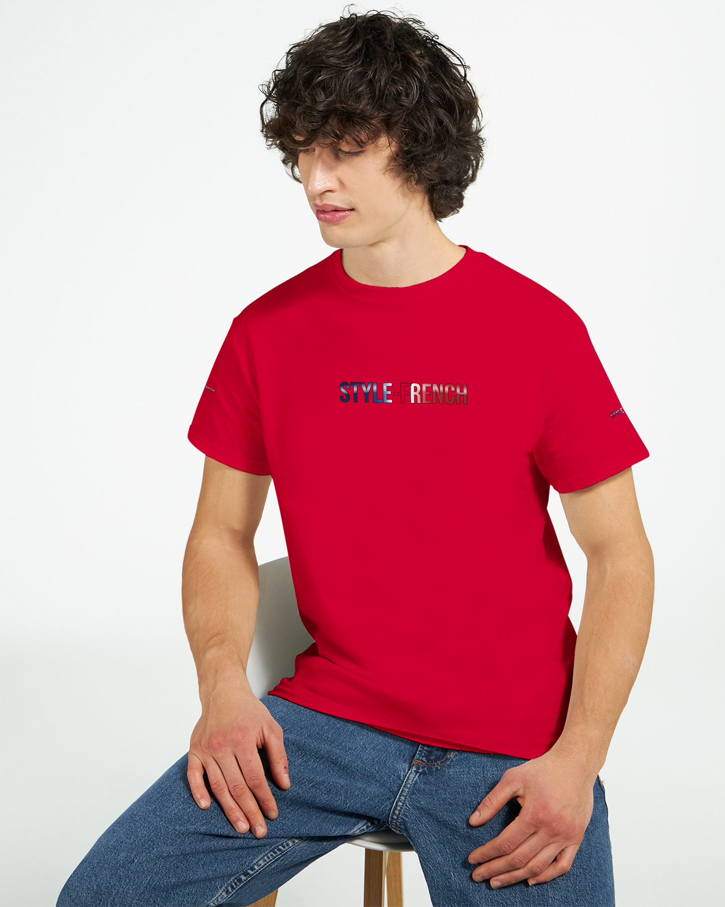T-Shirt "Debout la France" | Rundhalsausschnitt aus ultra Baumwolle | Gildan 2000