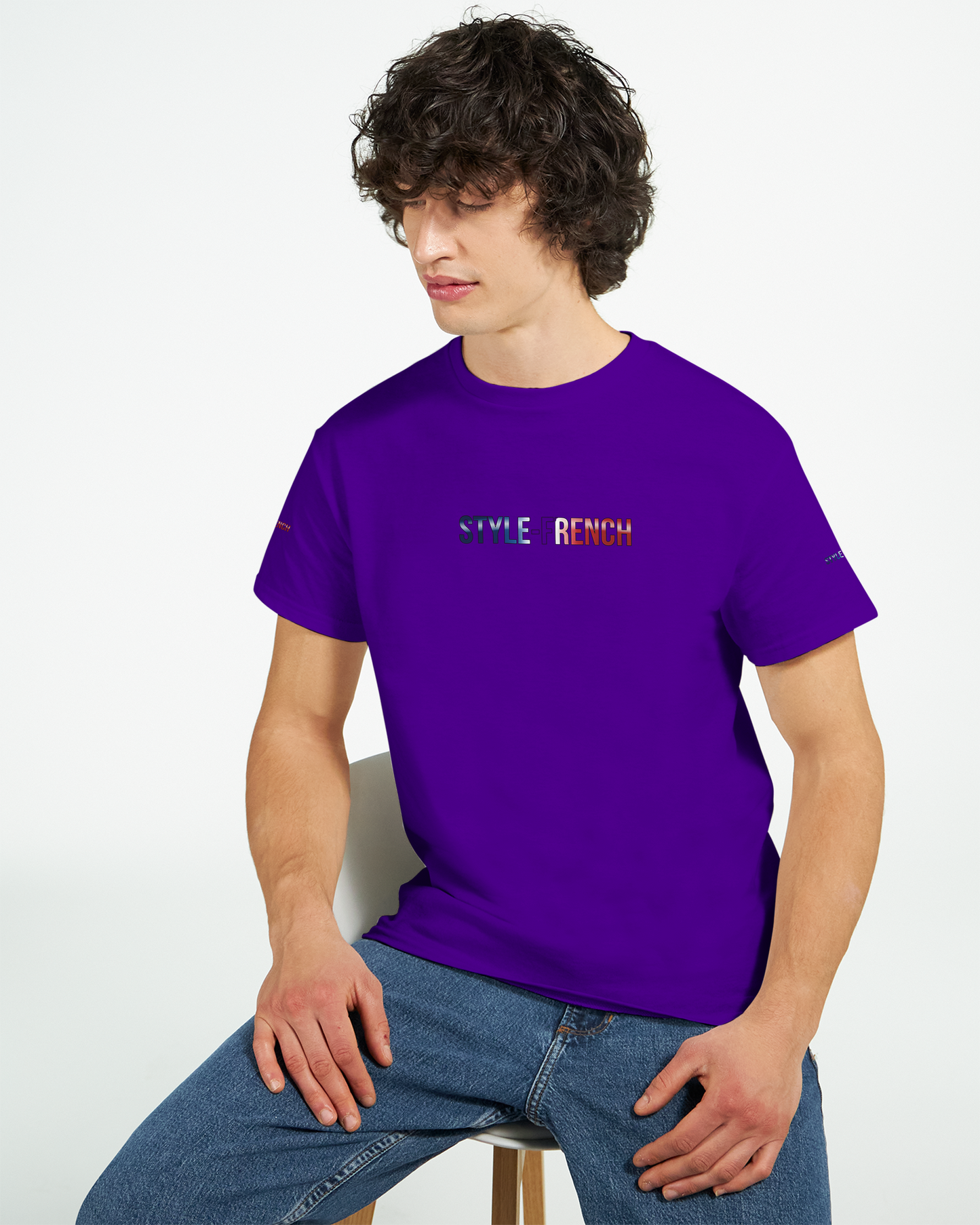 T-Shirt "Debout la France" | Rundhalsausschnitt aus ultra Baumwolle | Gildan 2000