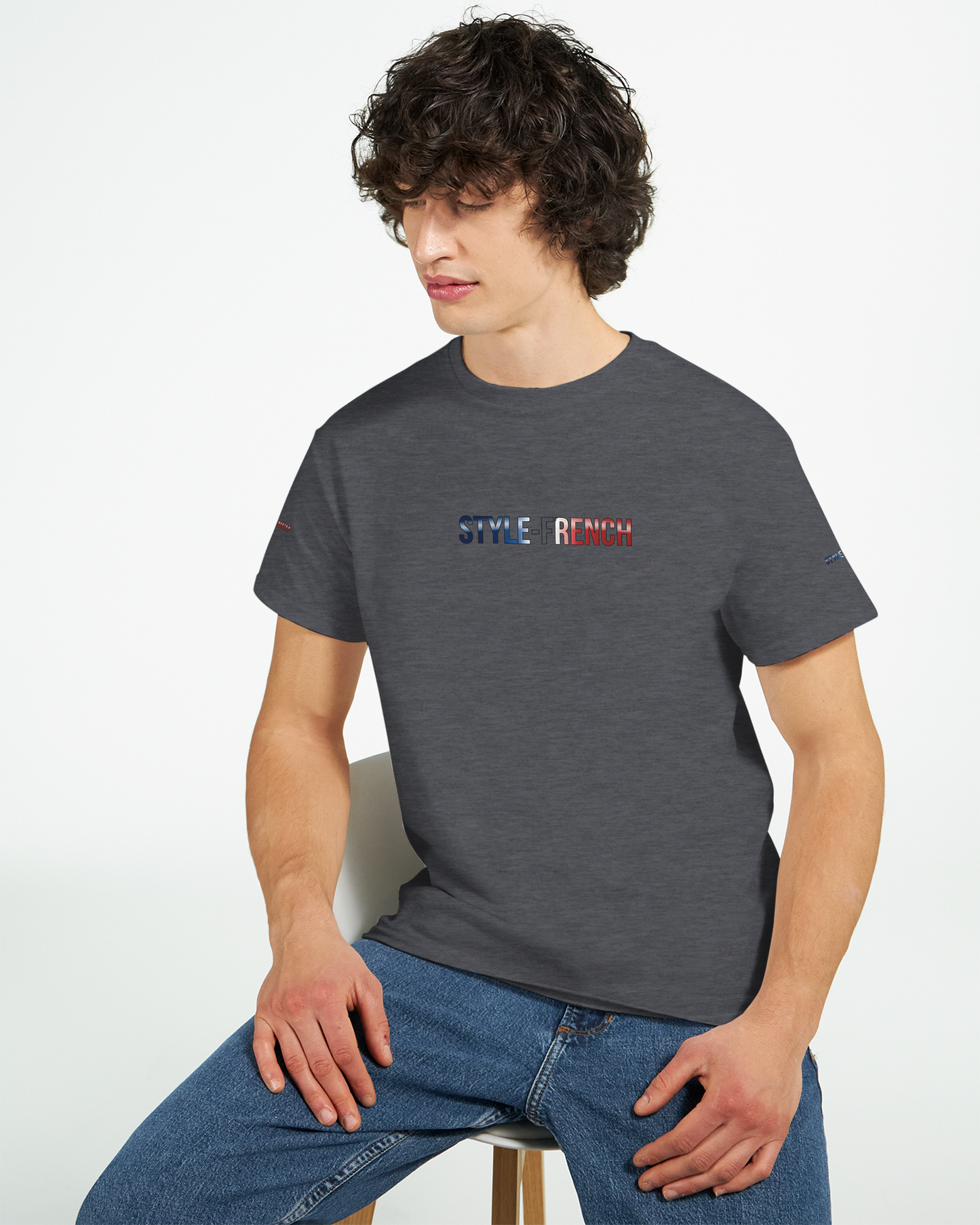 T-Shirt "Debout la France" | Rundhalsausschnitt aus ultra Baumwolle | Gildan 2000