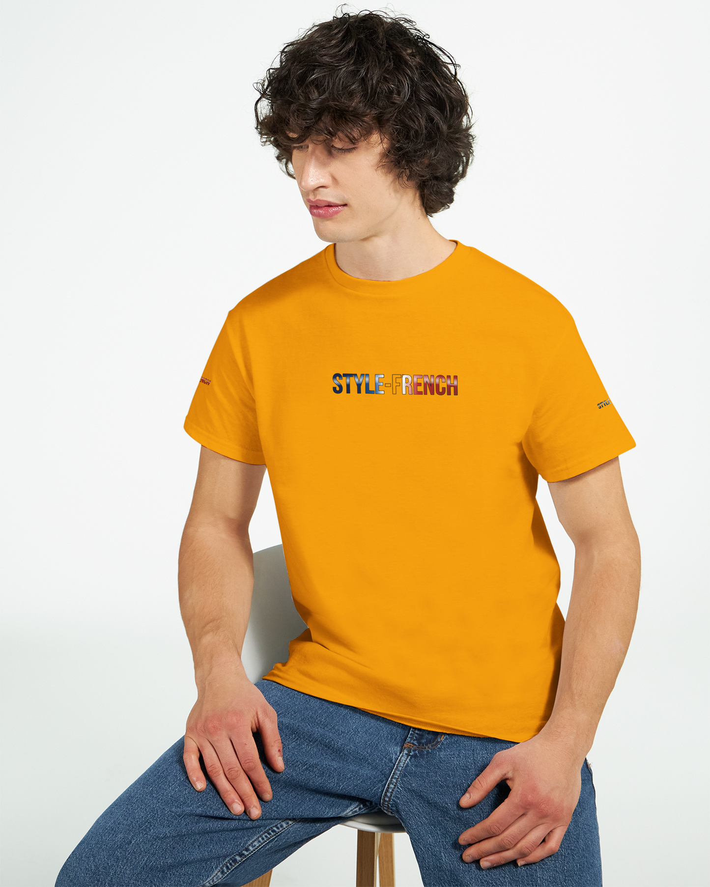 T-Shirt "Debout la France" | Rundhalsausschnitt aus ultra Baumwolle | Gildan 2000