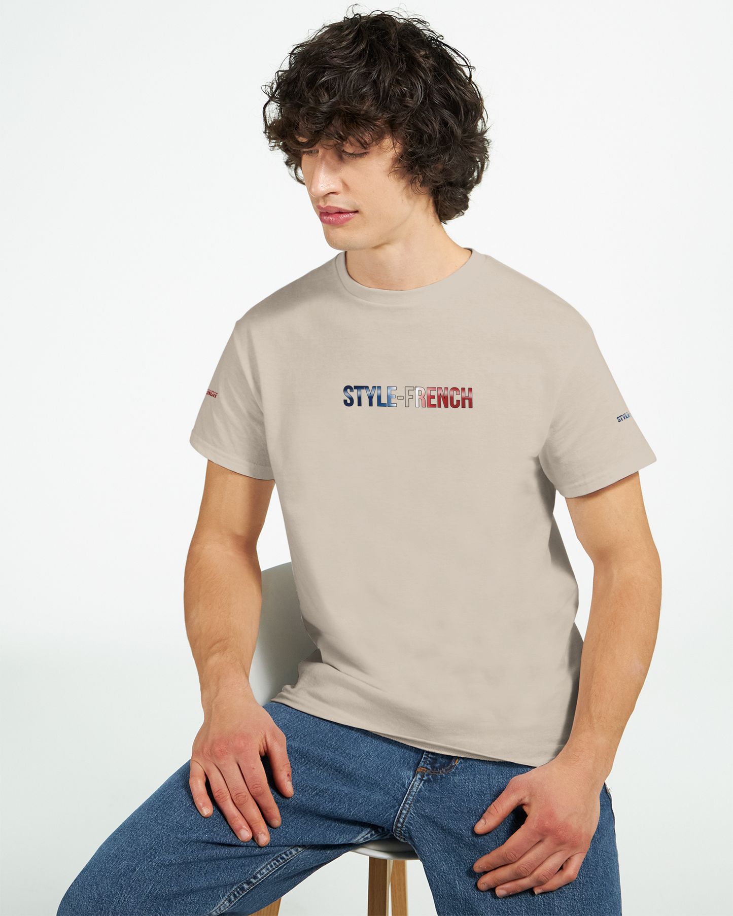 T-Shirt "Debout la France" | Rundhalsausschnitt aus ultra Baumwolle | Gildan 2000