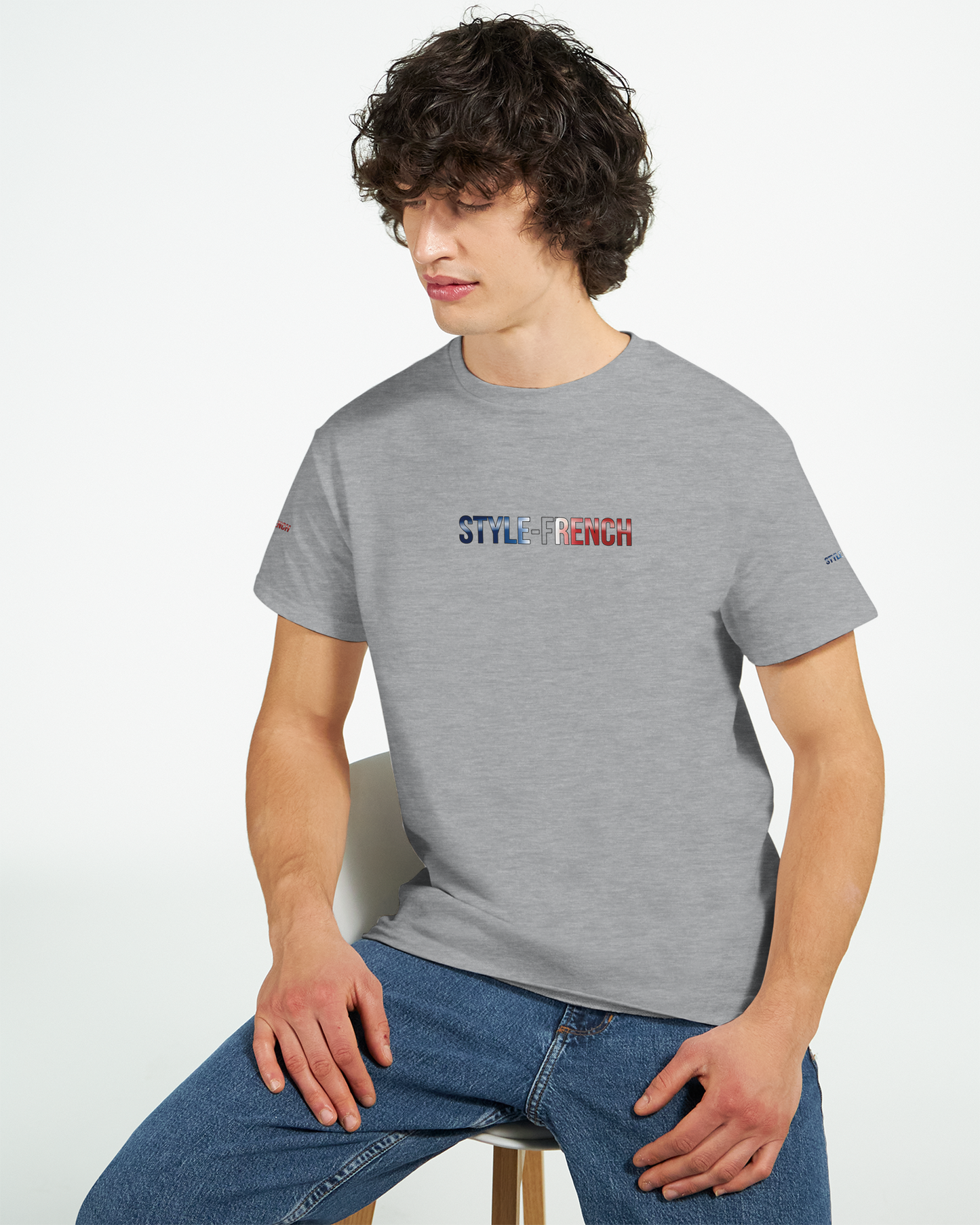 T-Shirt "Debout la France" | Rundhalsausschnitt aus ultra Baumwolle | Gildan 2000