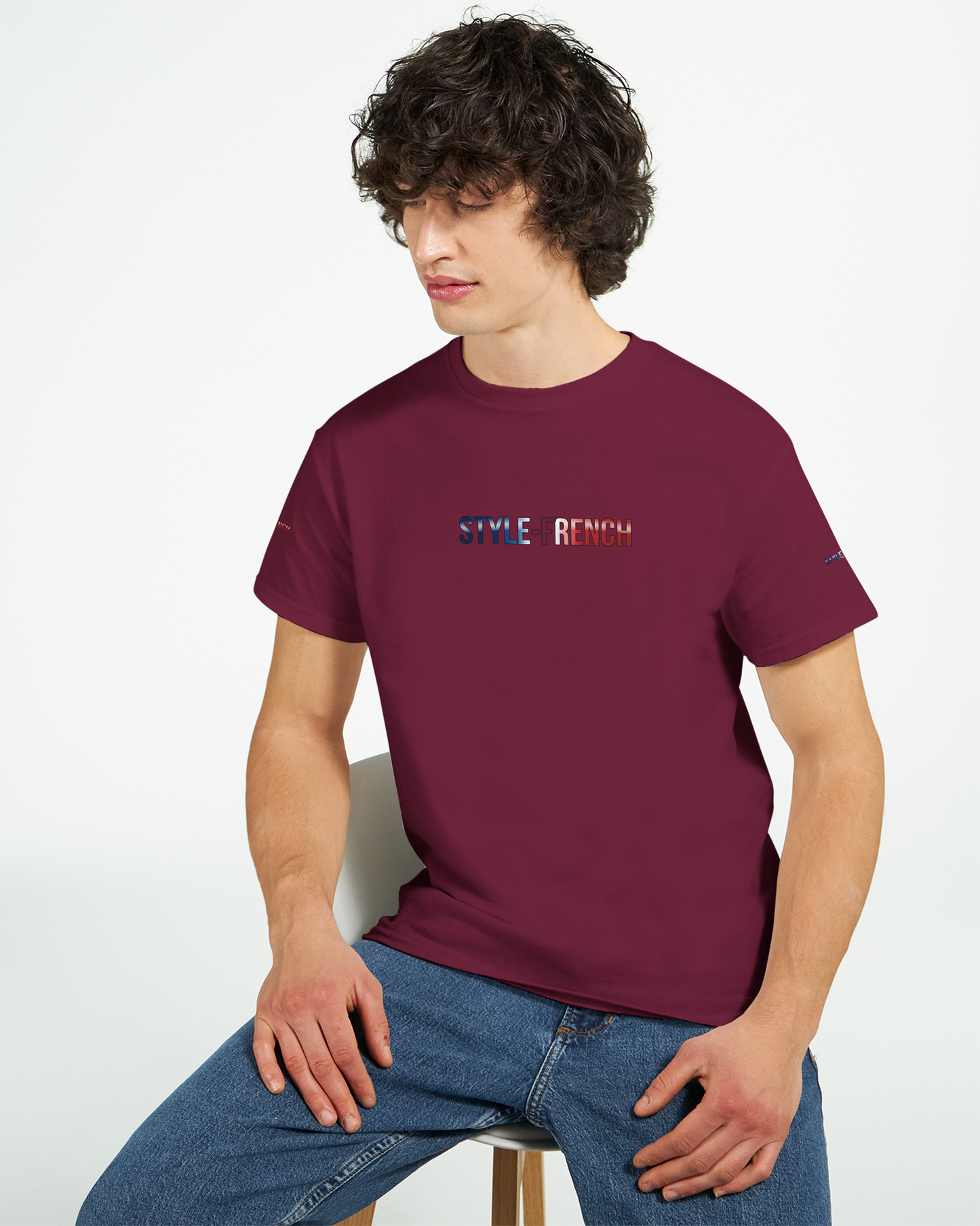 T-Shirt "Debout la France" | Rundhalsausschnitt aus ultra Baumwolle | Gildan 2000