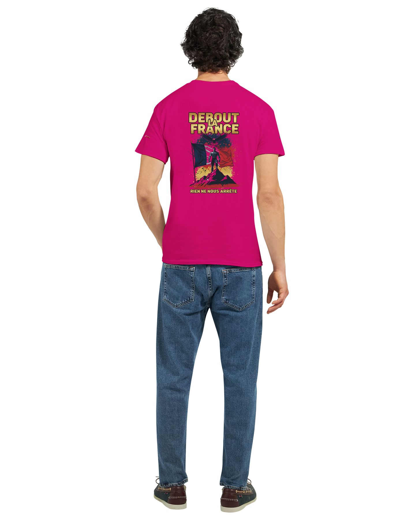 T-Shirt "Debout la France" | Rundhalsausschnitt aus ultra Baumwolle | Gildan 2000