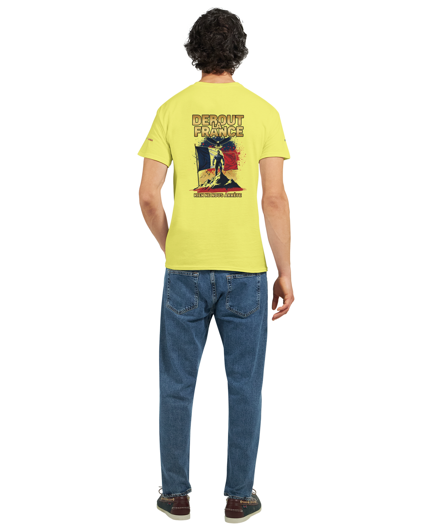 T-Shirt "Debout la France" | Rundhalsausschnitt aus ultra Baumwolle | Gildan 2000