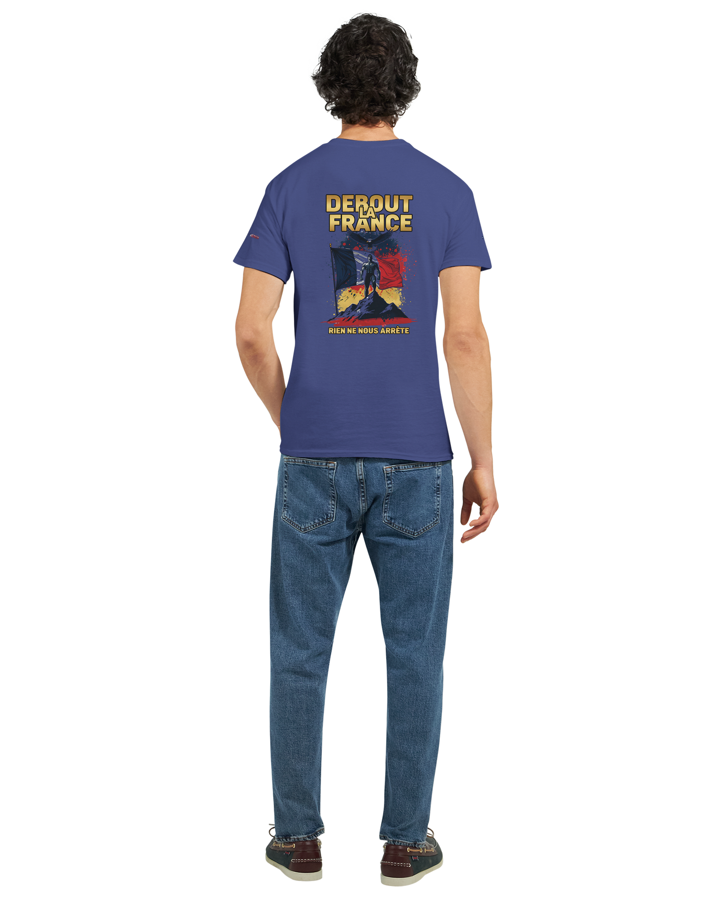 T-Shirt "Debout la France" | Rundhalsausschnitt aus ultra Baumwolle | Gildan 2000