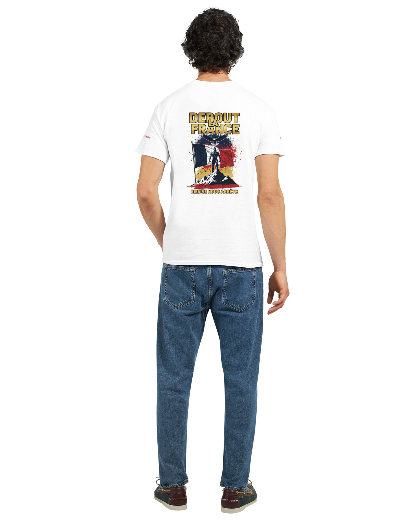 T-Shirt "Debout la France" | Rundhalsausschnitt aus ultra Baumwolle | Gildan 2000