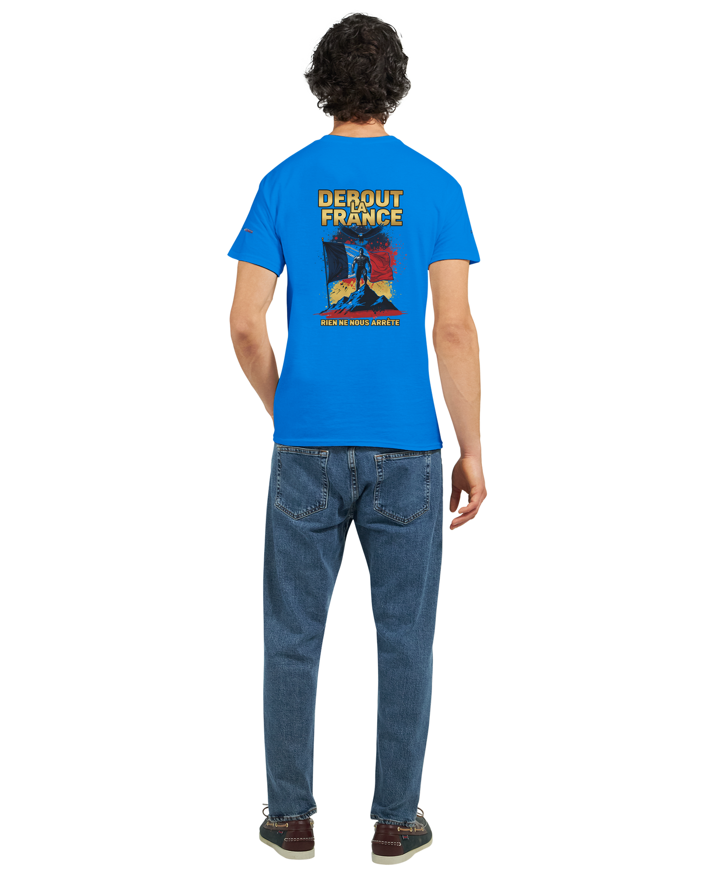 T-Shirt "Debout la France" | Rundhalsausschnitt aus ultra Baumwolle | Gildan 2000