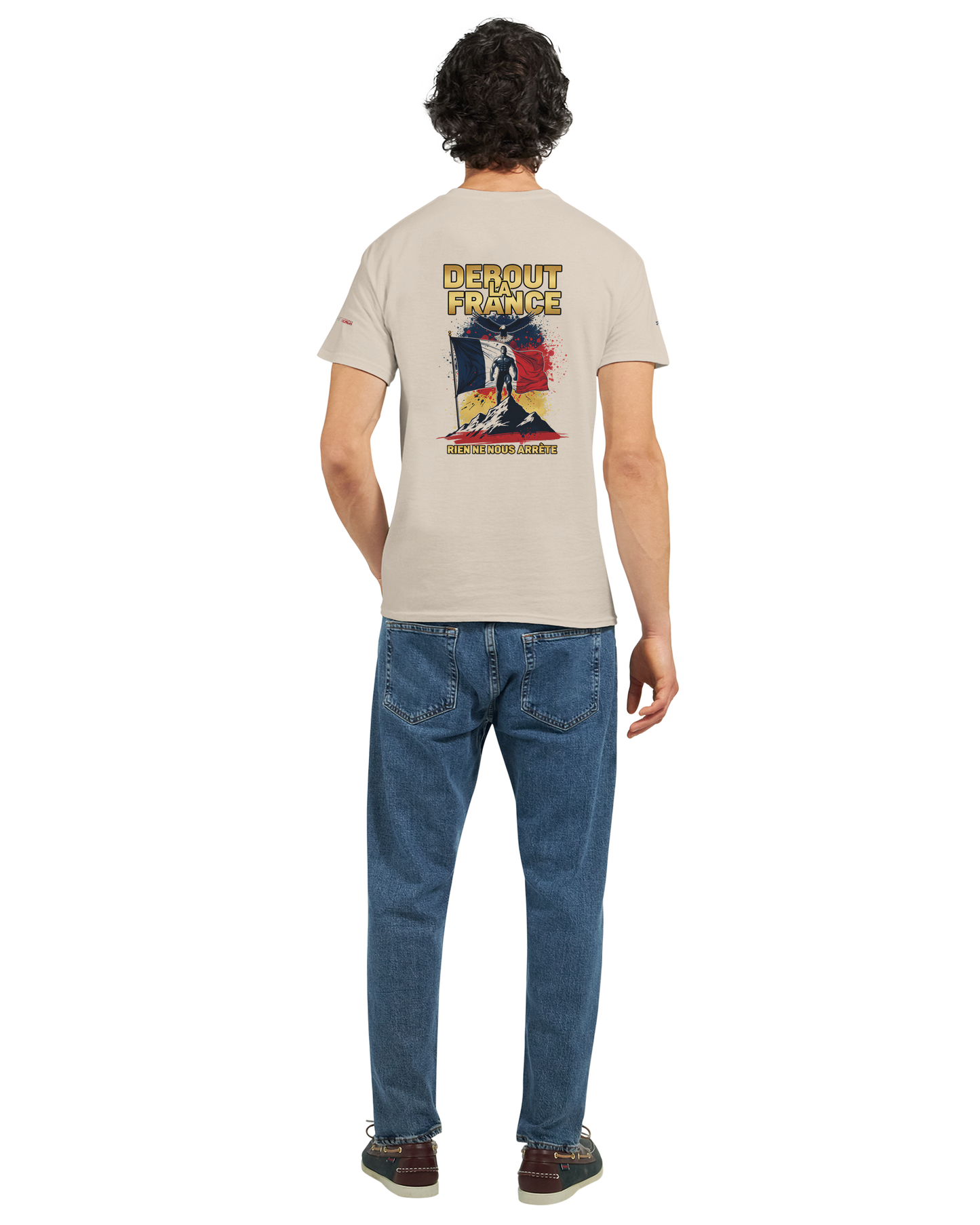 T-Shirt "Debout la France" | Rundhalsausschnitt aus ultra Baumwolle | Gildan 2000