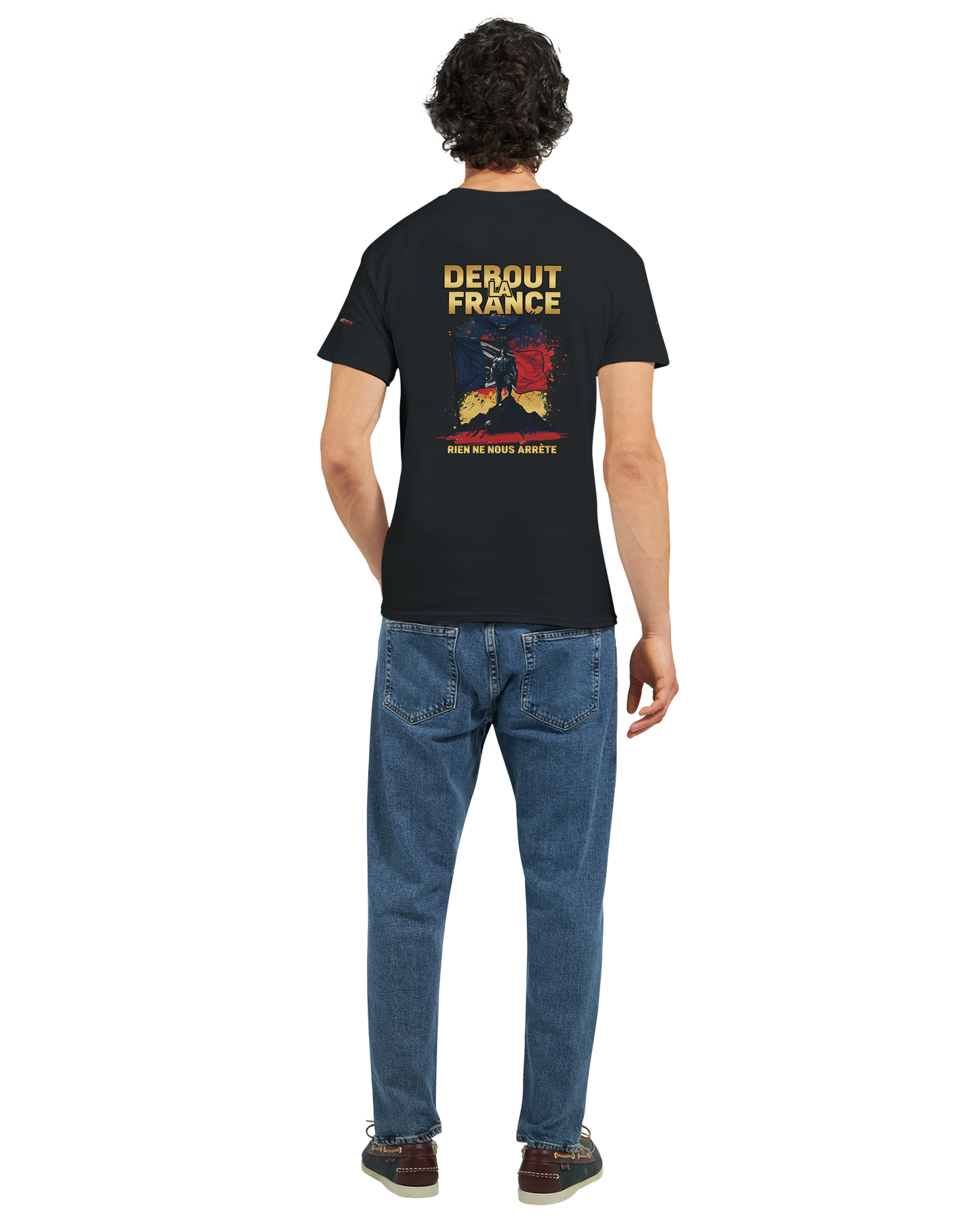 T-Shirt "Debout la France" | Rundhalsausschnitt aus ultra Baumwolle | Gildan 2000