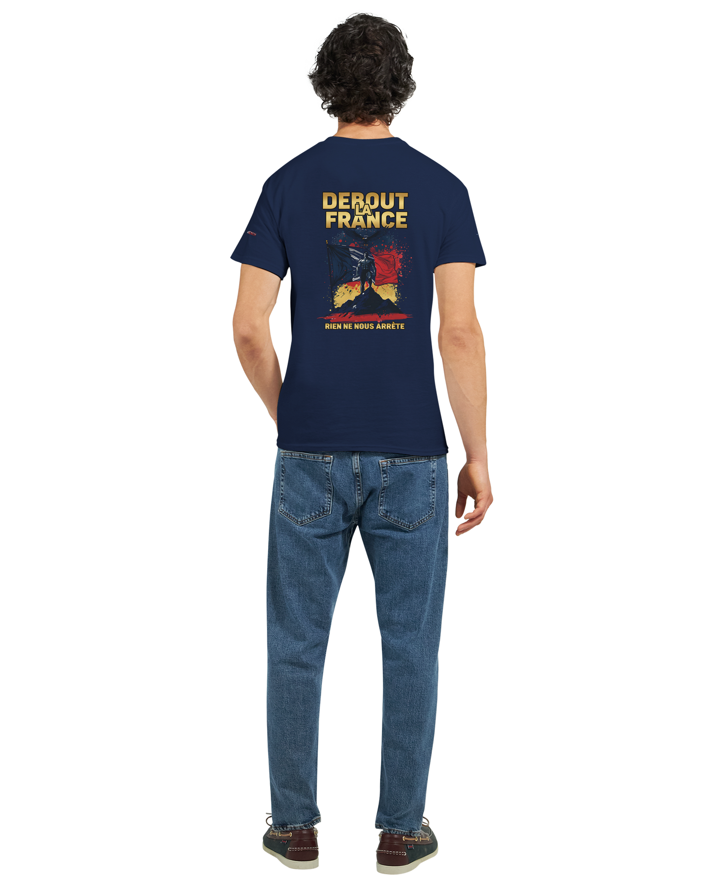 T-Shirt "Debout la France" | Rundhalsausschnitt aus ultra Baumwolle | Gildan 2000