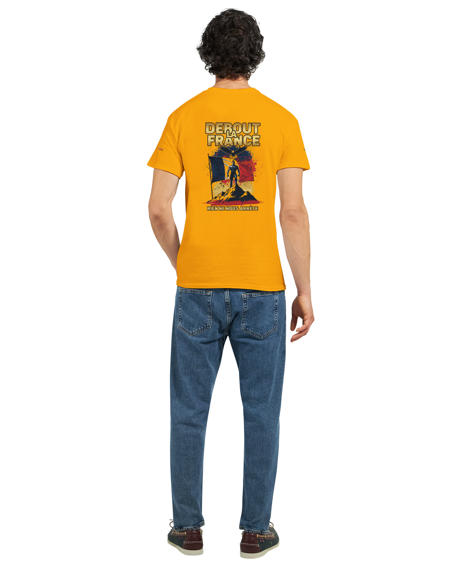 T-Shirt "Debout la France" | Rundhalsausschnitt aus ultra Baumwolle | Gildan 2000