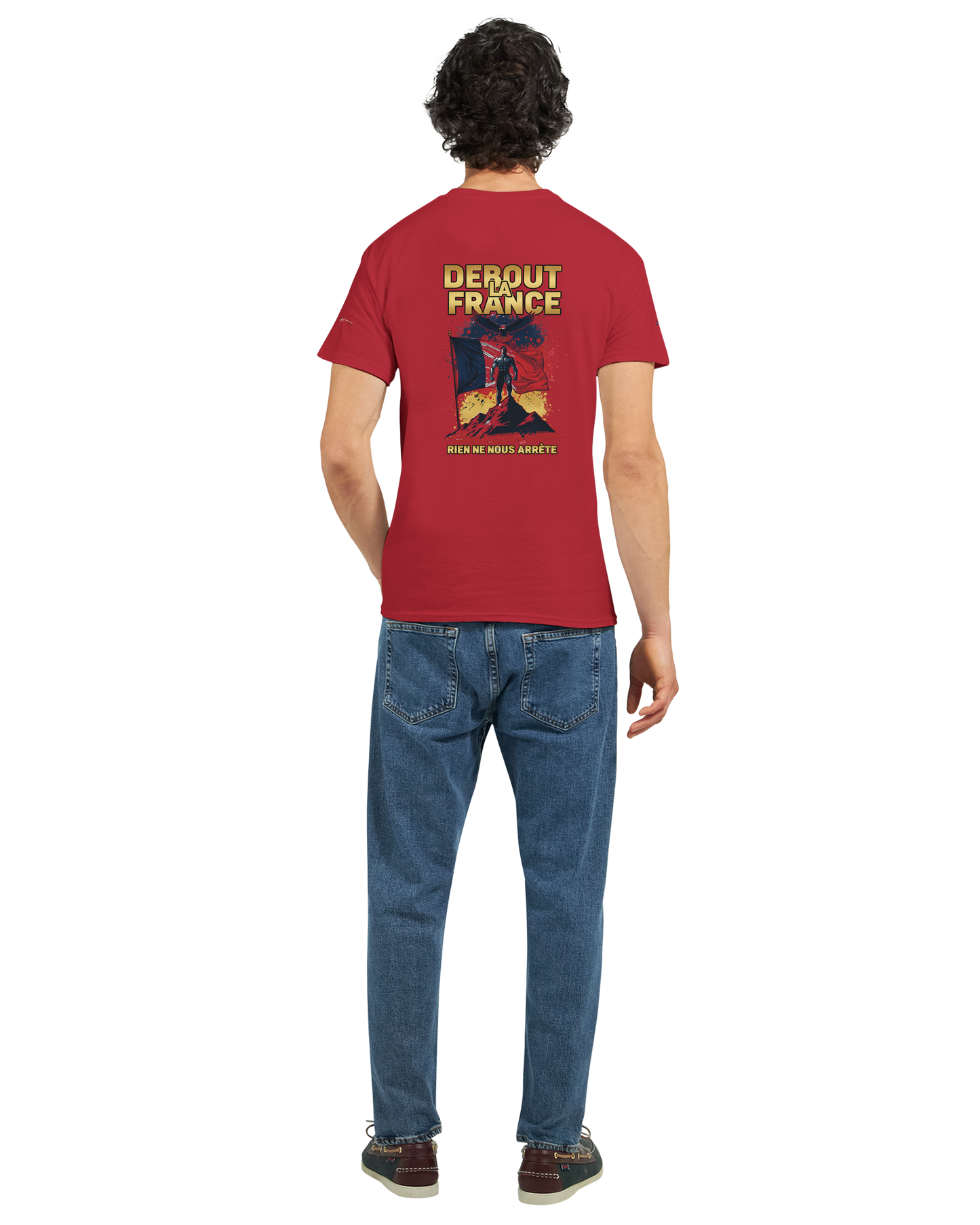 T-Shirt "Debout la France" | Rundhalsausschnitt aus ultra Baumwolle | Gildan 2000