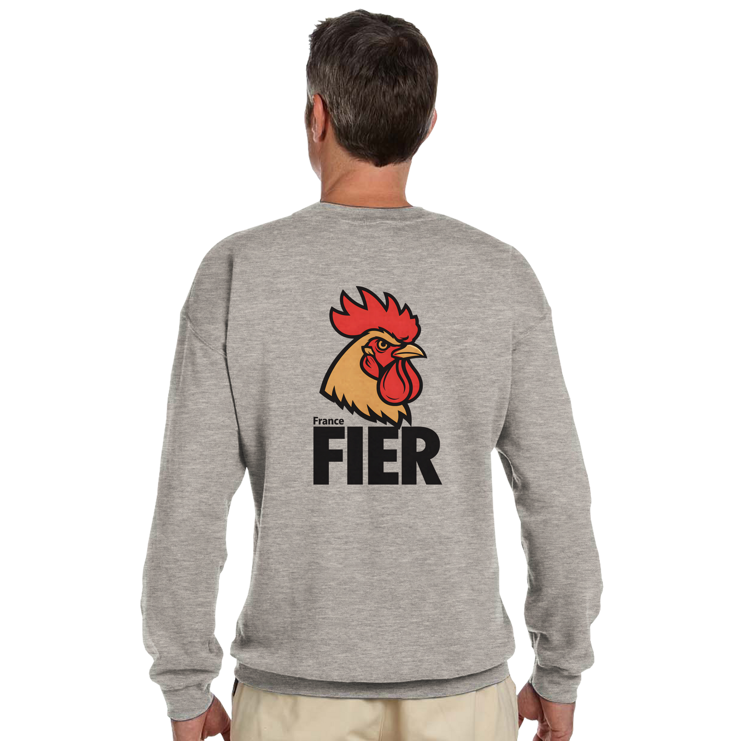 Men's France Proud Classic Crewneck Sweatshirt | Gildan® 18000