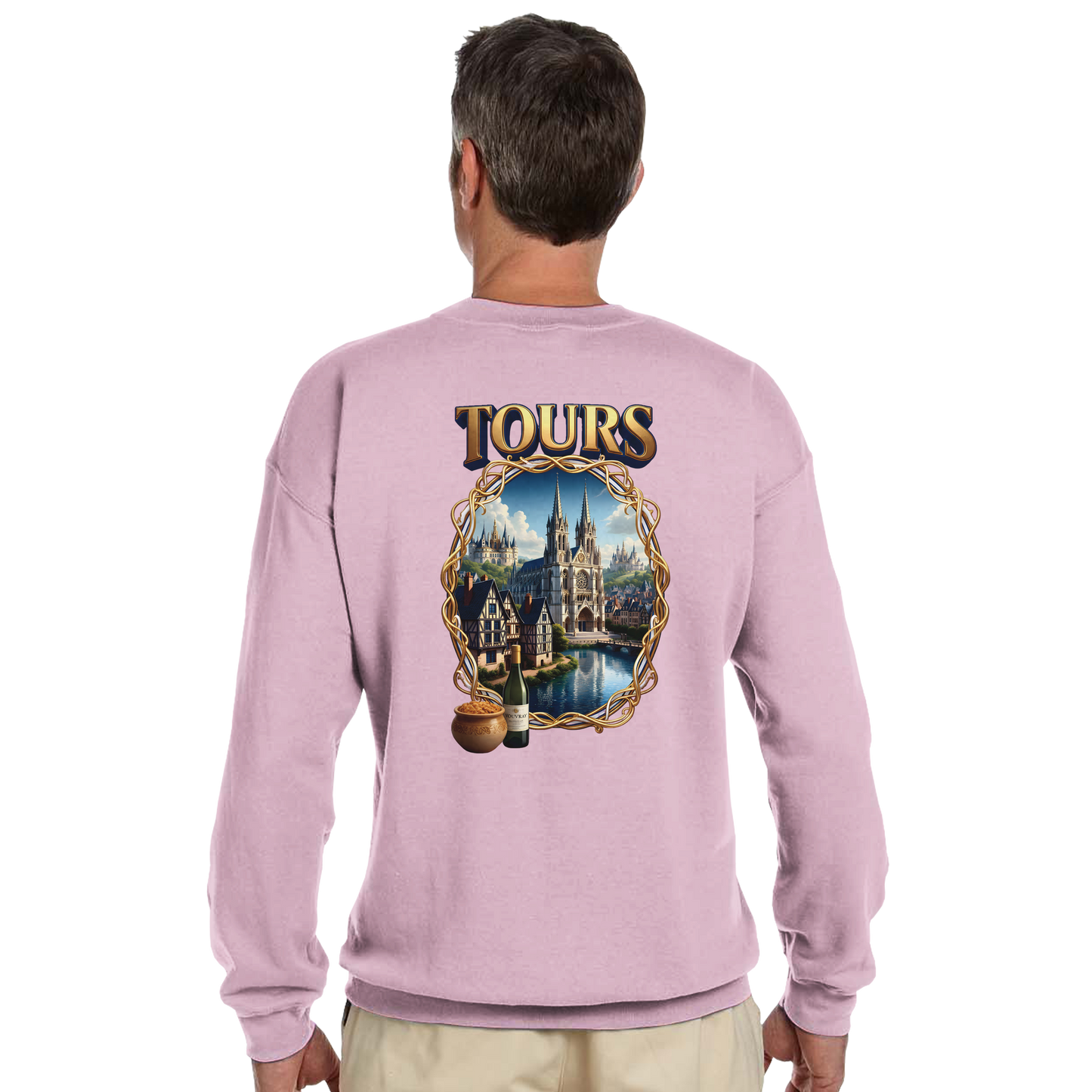 Unisex Sweatshirt Tours French City Classic Crewneck | Gildan® 18000