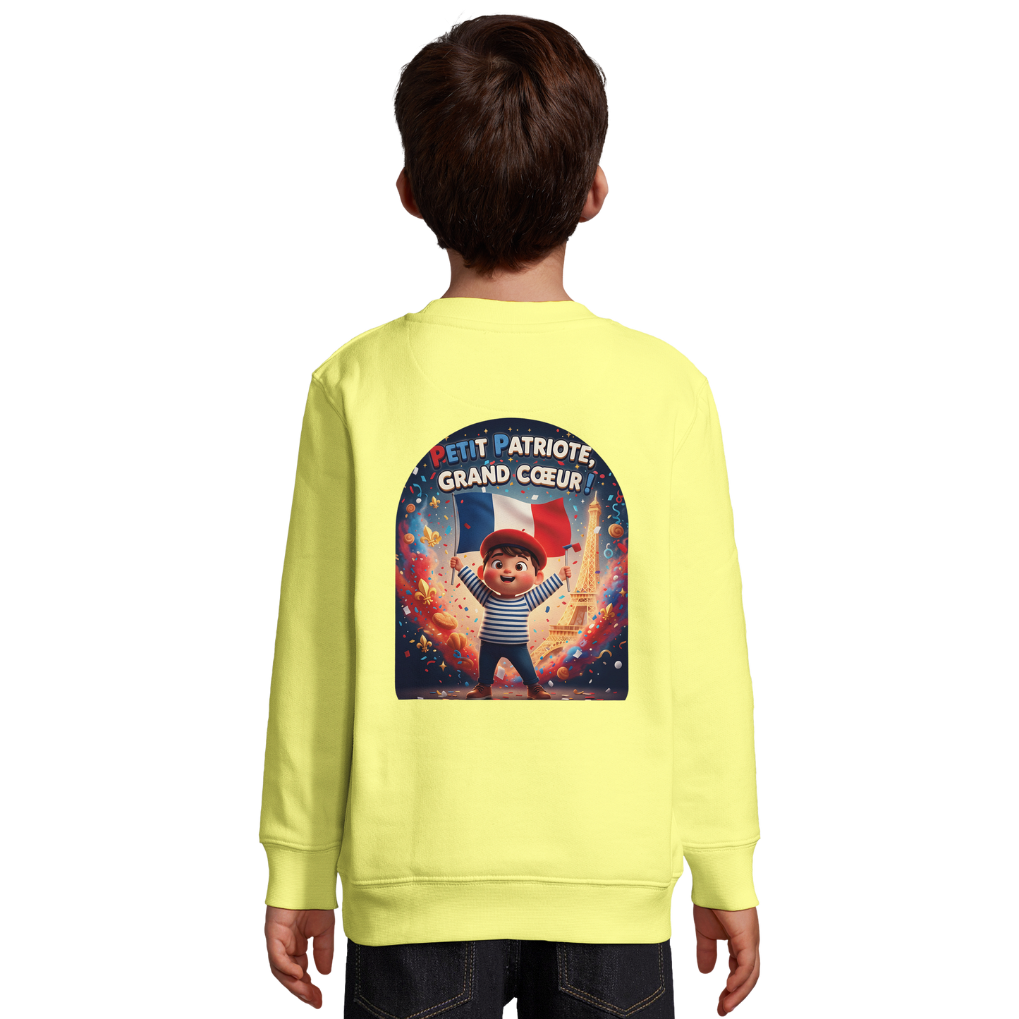Sweat-shirt Enfant Petit Patriote - Coton Éco-Responsable