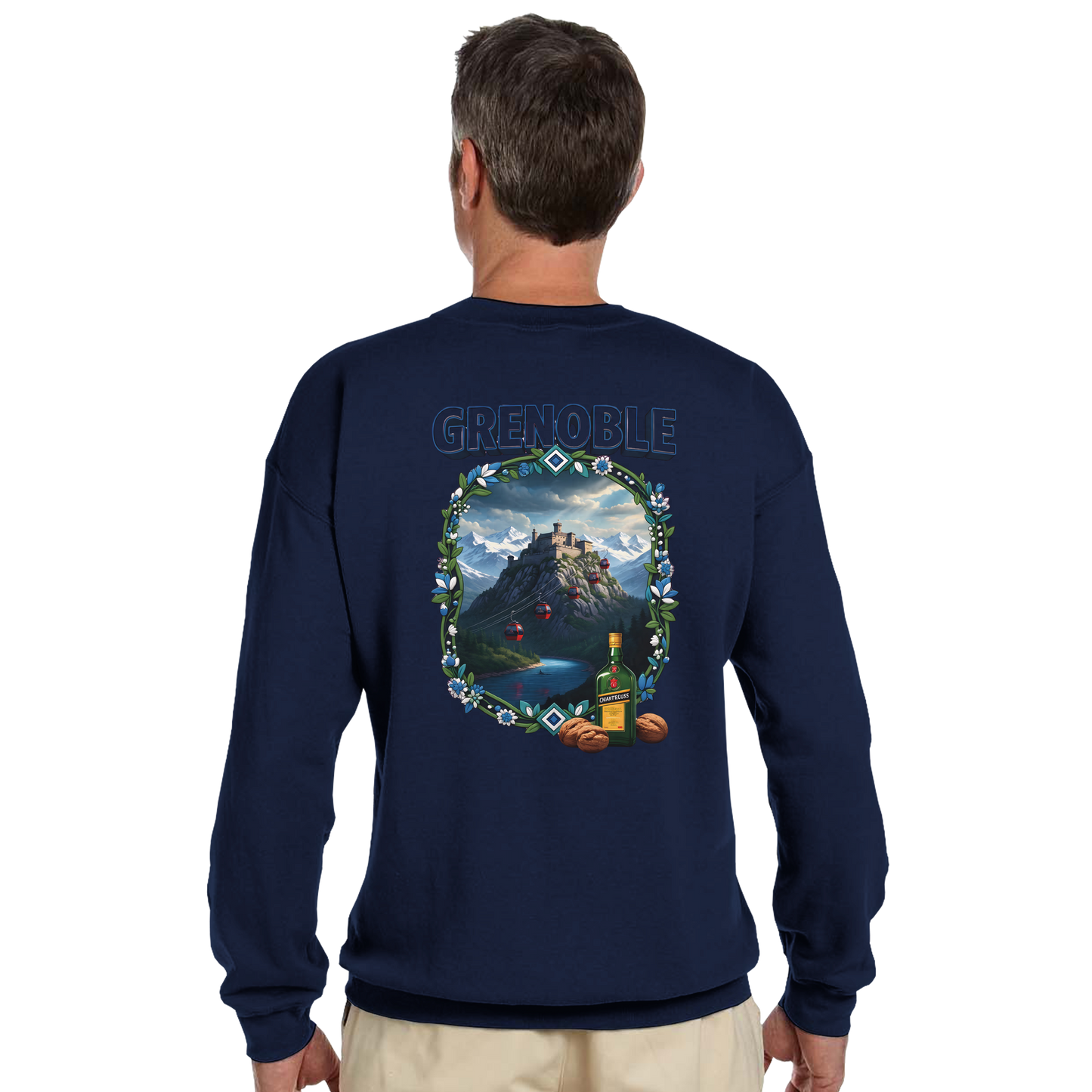 Grenoble city of France classic unisex crewneck sweatshirt | Gildan® 18000