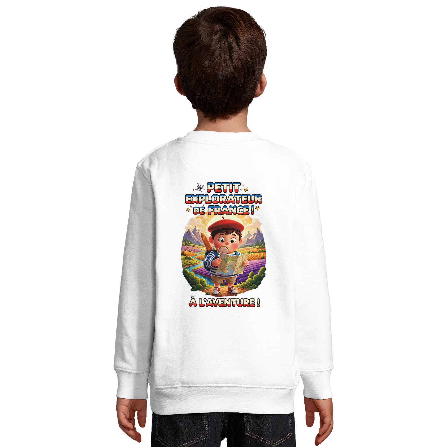 Boy's Little Explorer sweatshirt, French style, recycled blend | SOL'S Columbia Kids 04239