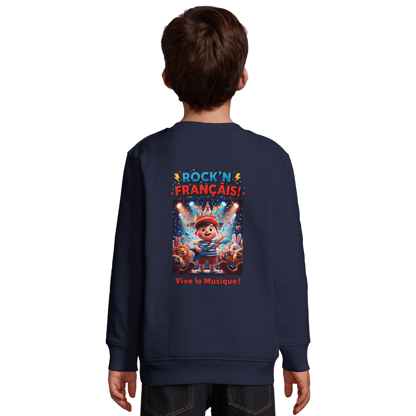 Jungen Sweatshirt Rock'n Français Mischgewebe recycelt | SOL'S Columbia Kids 04239