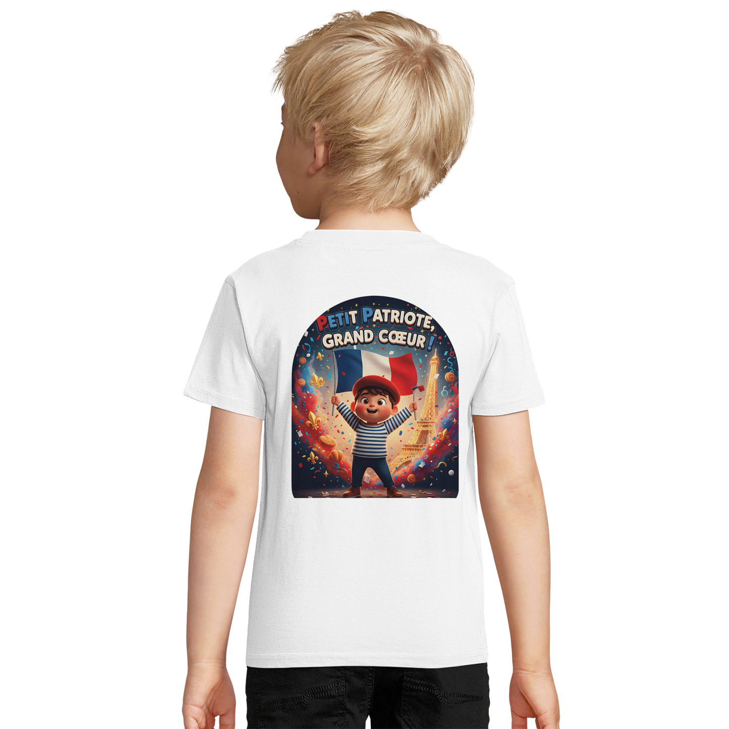 T-shirt Enfant Petit Patriote - Coton Bio Confortable