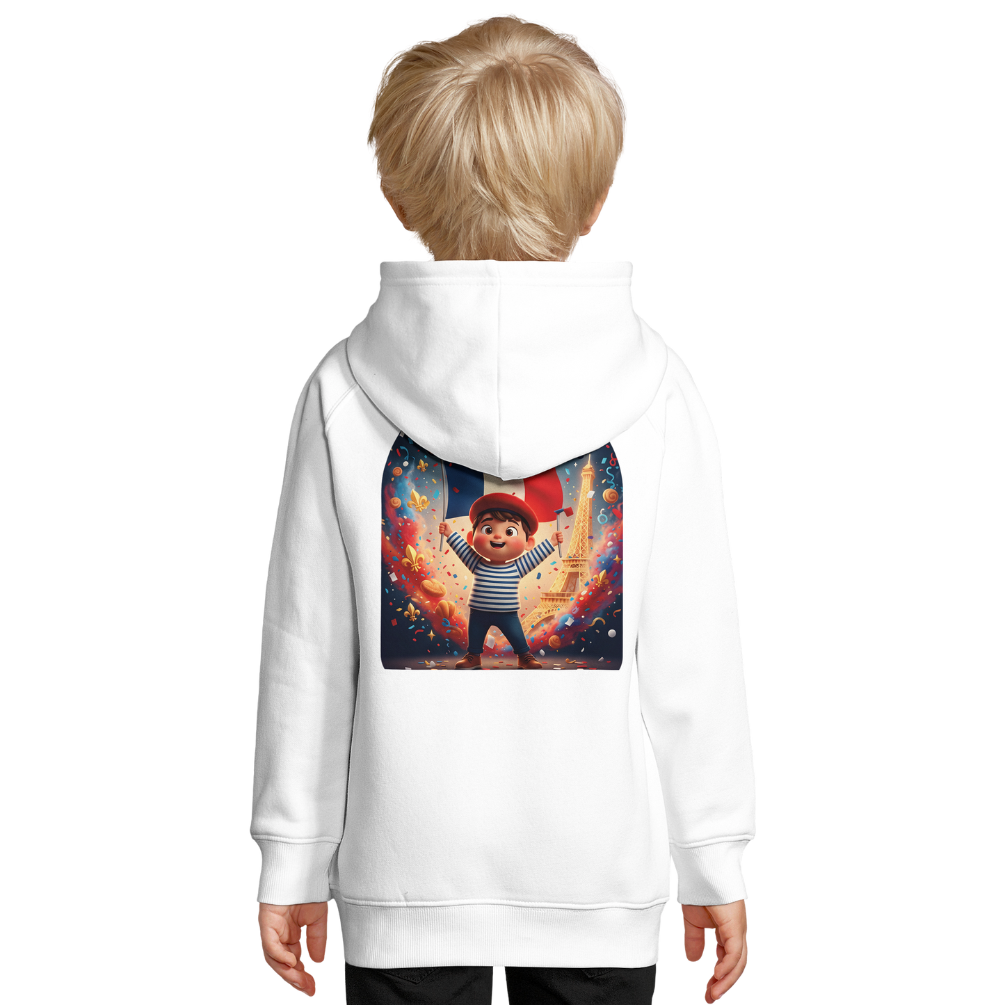 Sweat-shirt Enfant Petit Patriote - Hoodie en Coton Bio Éco-responsable