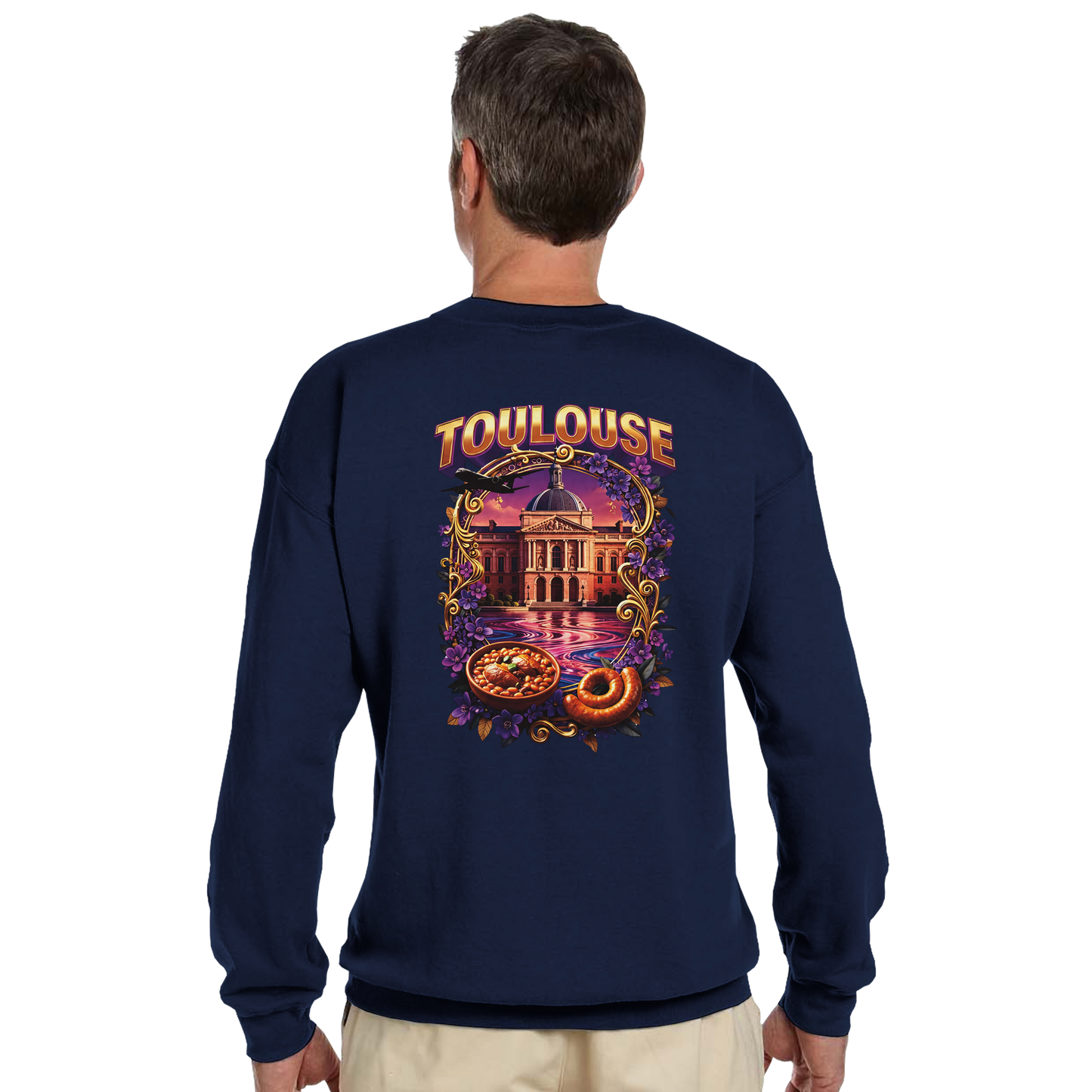 Unisex Sweatshirt Toulouse Classic French City Crewneck | Gildan® 18000