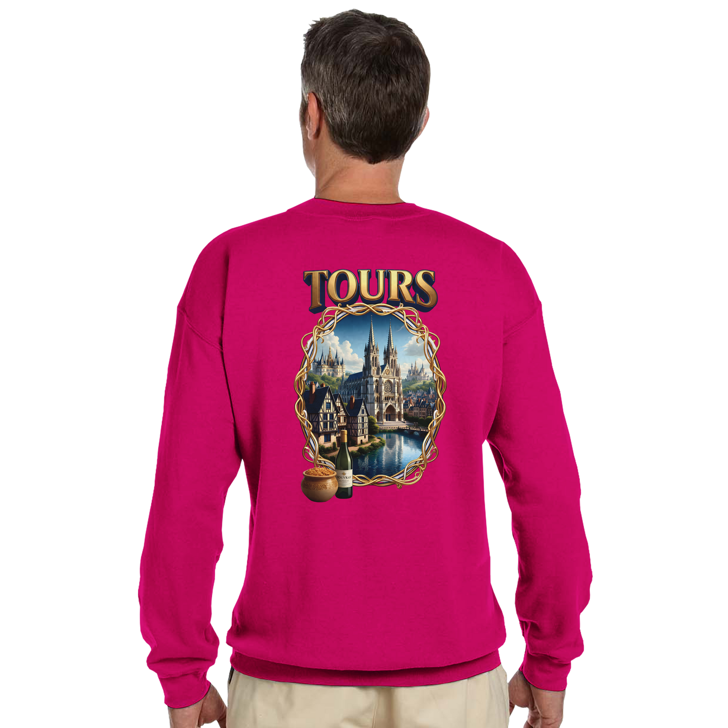 Unisex Sweatshirt Tours French City Classic Crewneck | Gildan® 18000
