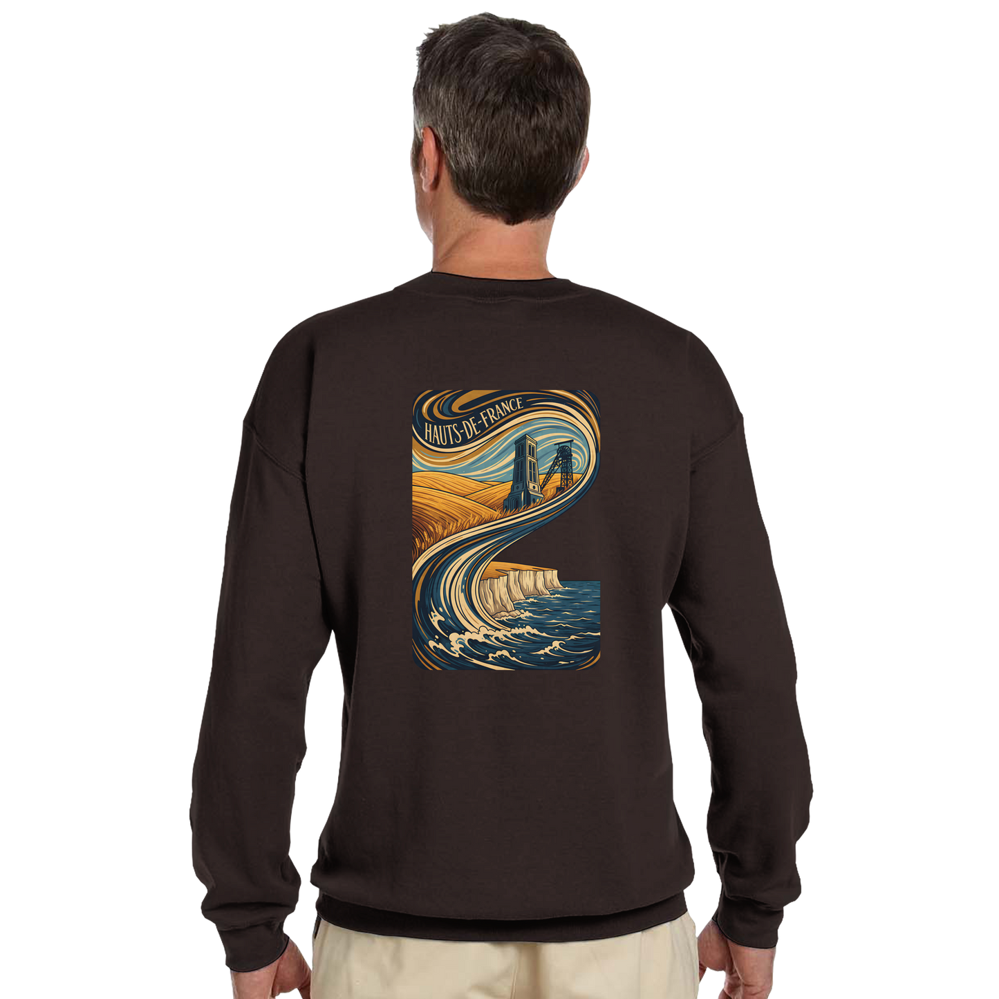 Unisex Nord-Pas-de-Calais classic crewneck sweatshirt | Gildan® 18000