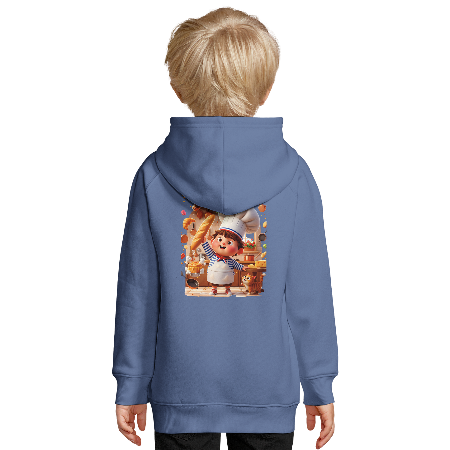 Bio-Kapuzenpullover für Jungen „Kleiner Koch, großes Fest“ | SOL'S Stellar Kids 03576