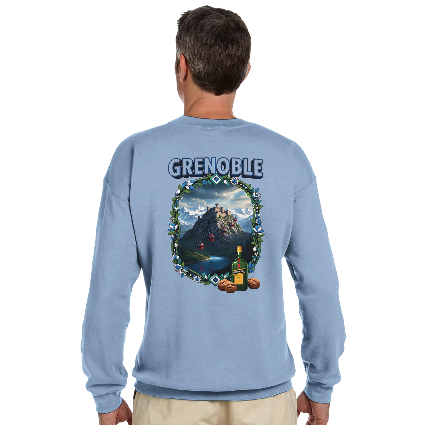 Grenoble city of France classic unisex crewneck sweatshirt | Gildan® 18000