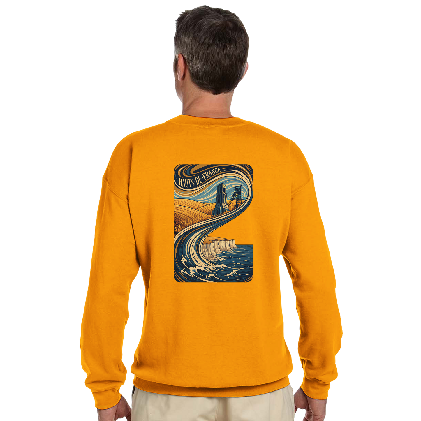 Unisex Nord-Pas-de-Calais classic crewneck sweatshirt | Gildan® 18000