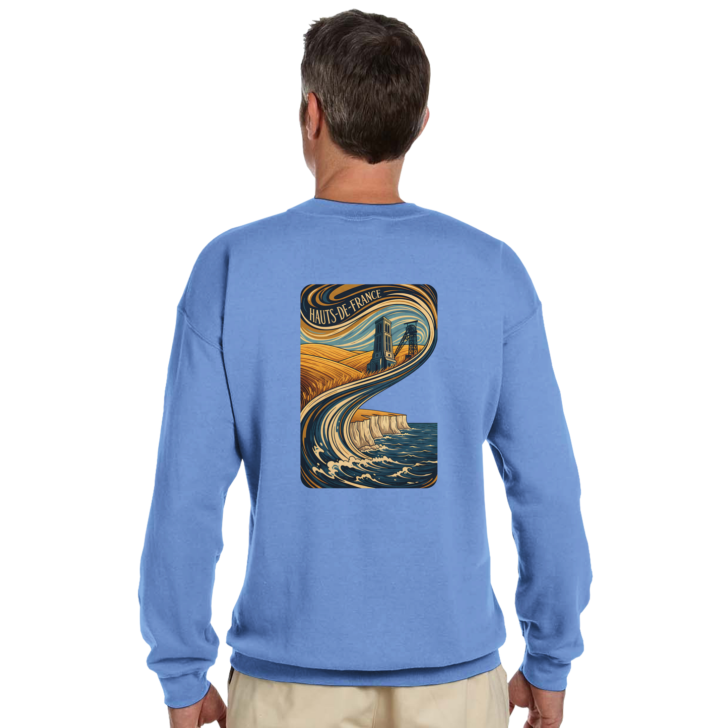 Unisex Nord-Pas-de-Calais classic crewneck sweatshirt | Gildan® 18000