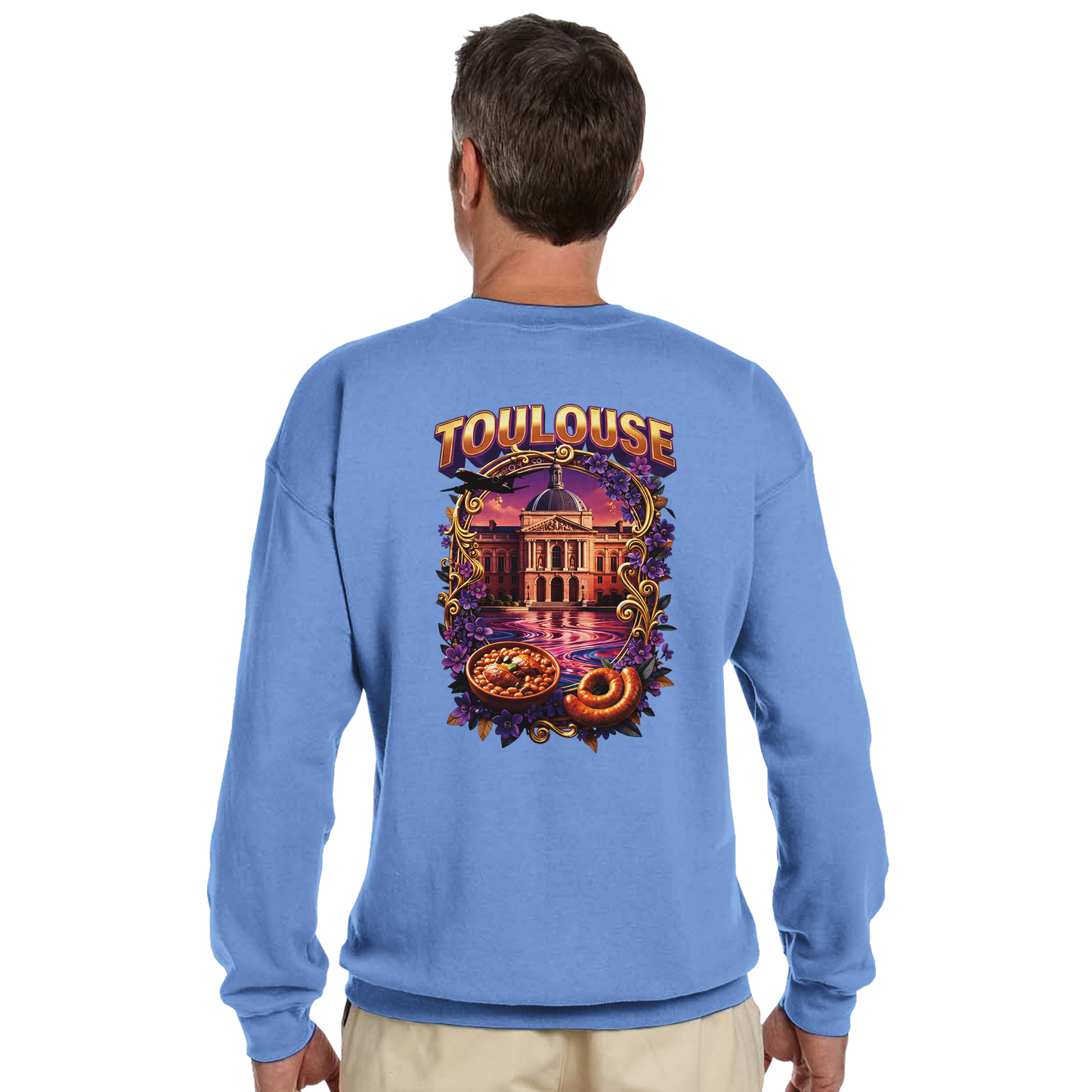 Unisex Sweatshirt Toulouse Classic French City Crewneck | Gildan® 18000